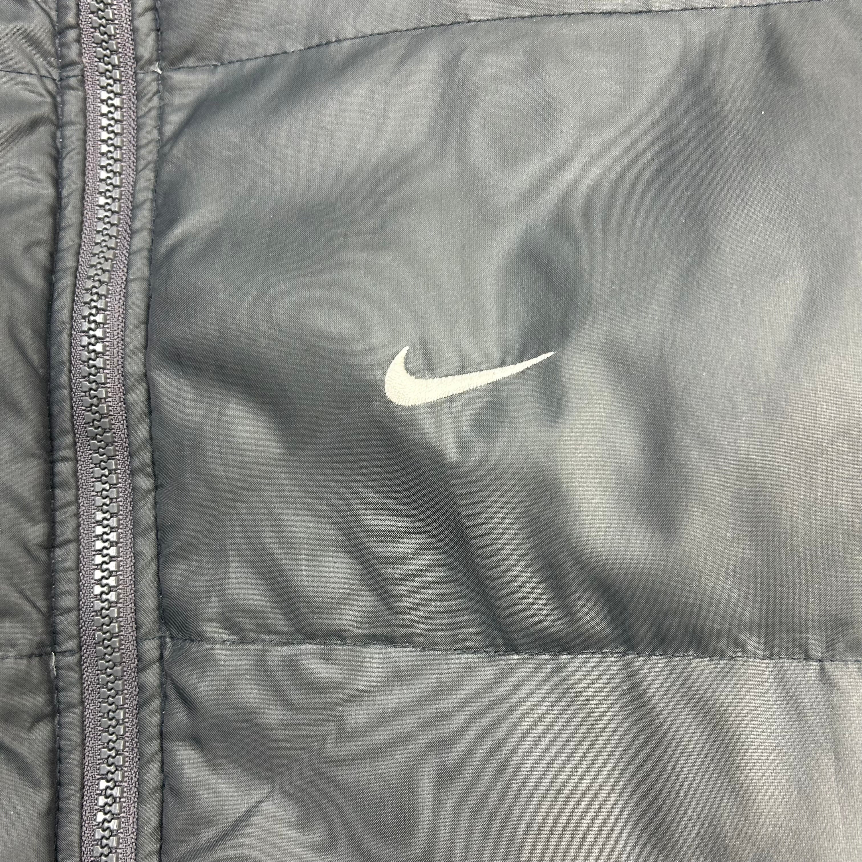 Vintage Nike Puffer Jacket Slate/White