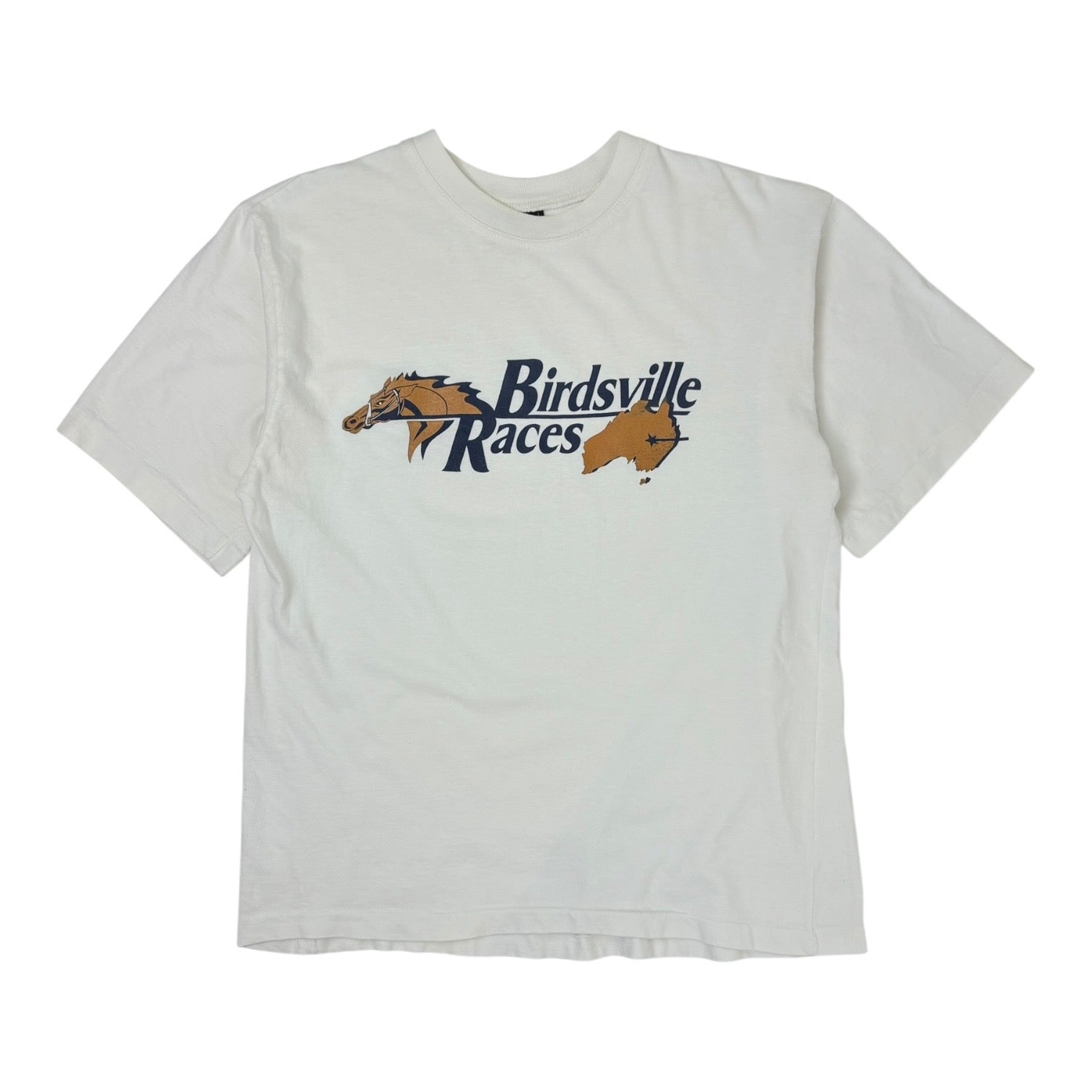 Vintage “Birdsville Races” Equestrian T-Shirt White