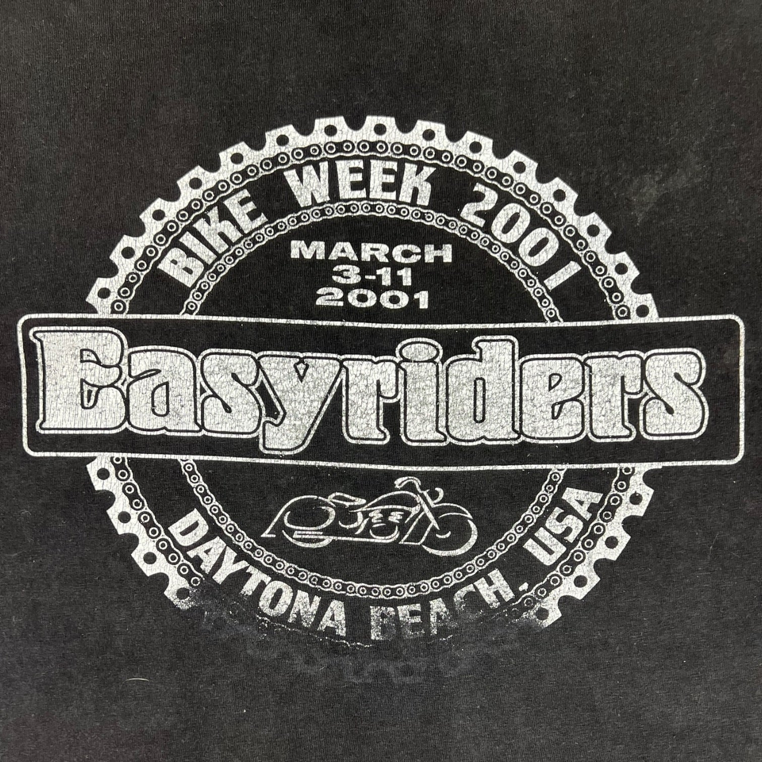 Vintage EasyRiders PinUp Graphic T-Shirt Black