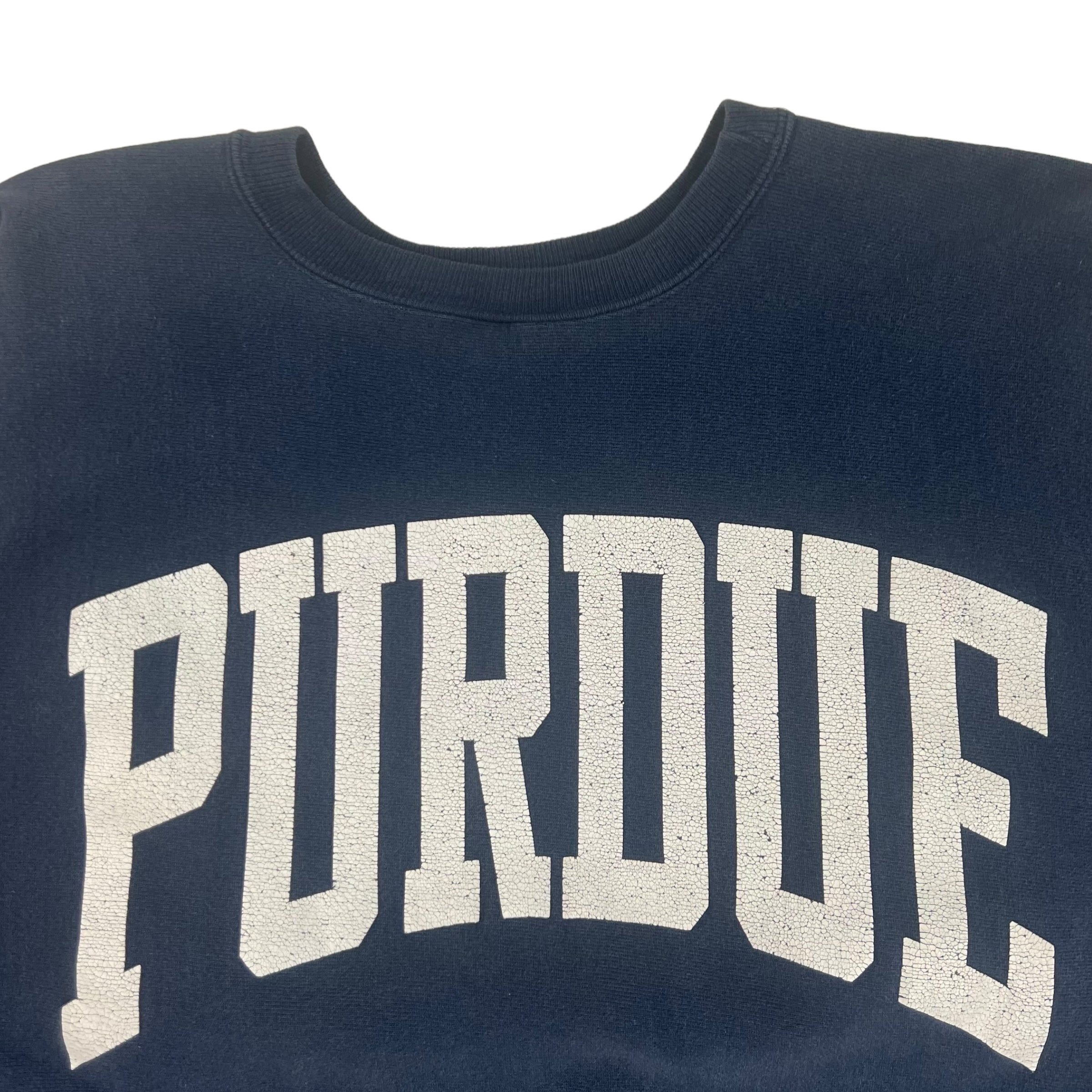 Vintage Champion Reverse Weave Purdue Navy