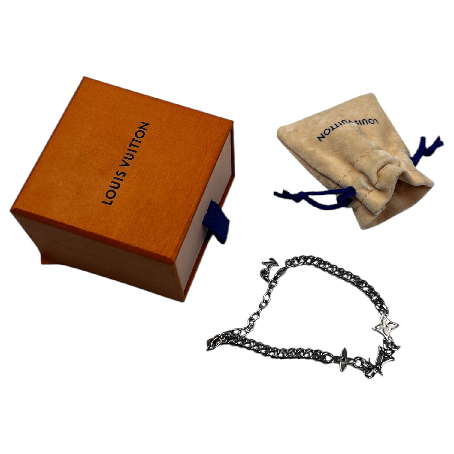 Louis Vuitton Metal Monogram Row Bracelet