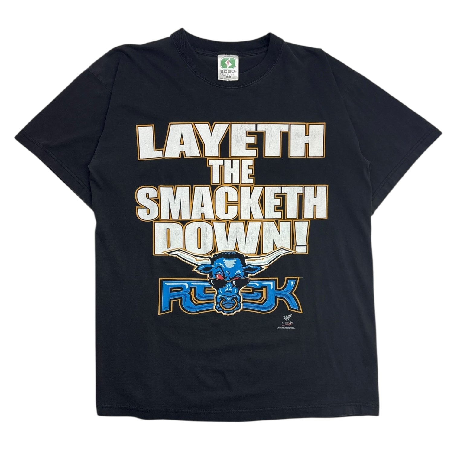 2000 The Rock "Layeth The Smacketh Down!" Quote T-Shirt