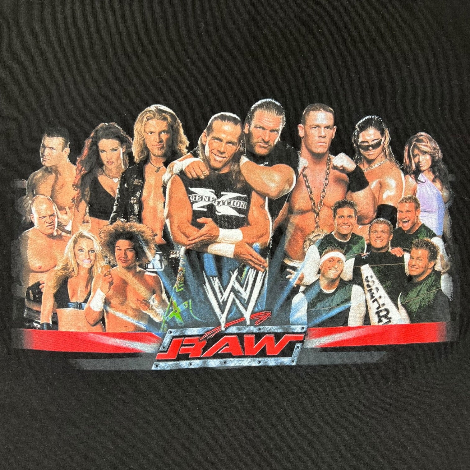 Vintage 2000’s WWE Raw Roster T-Shirt
