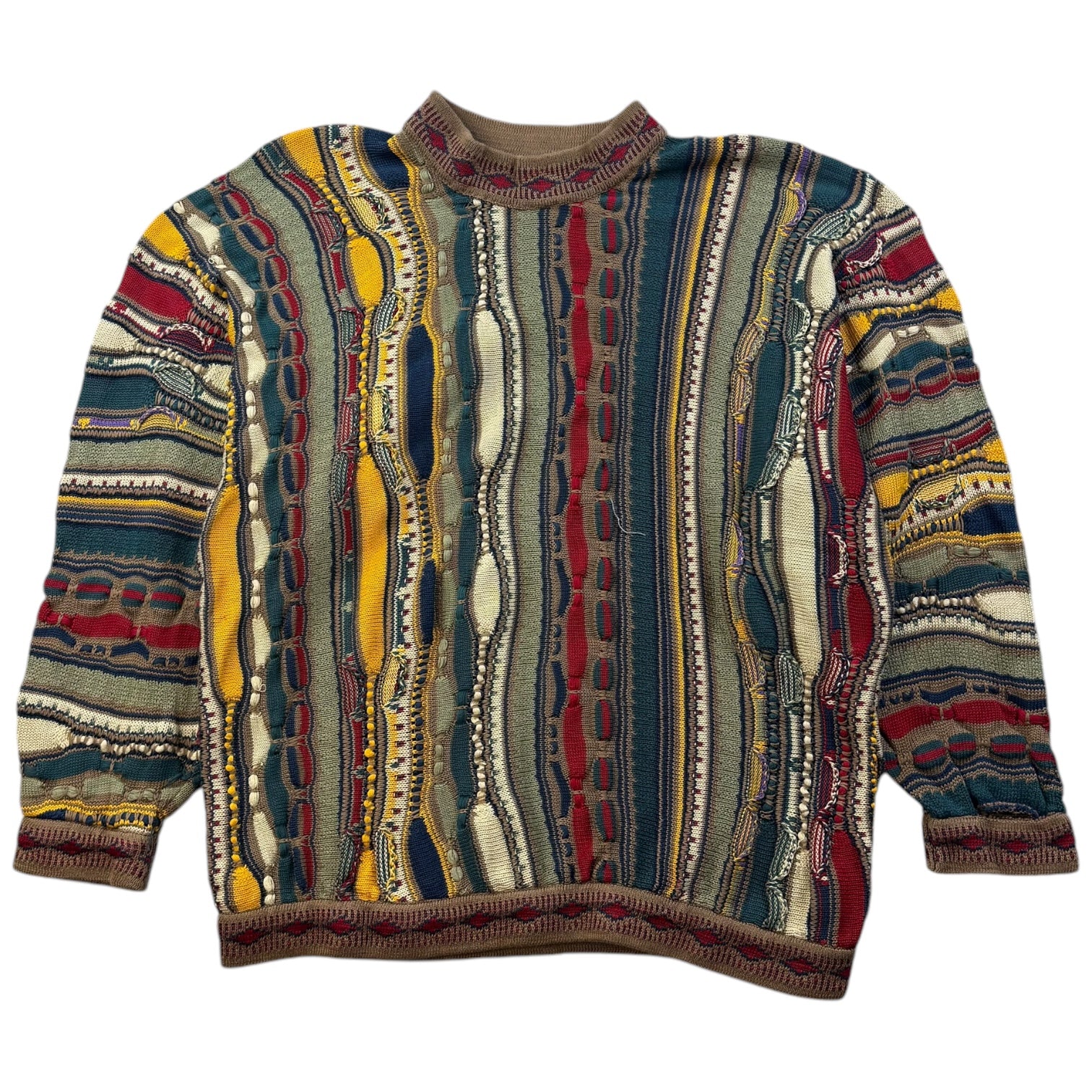 Vintage Coogi Cable Knit Sweater Multicolour