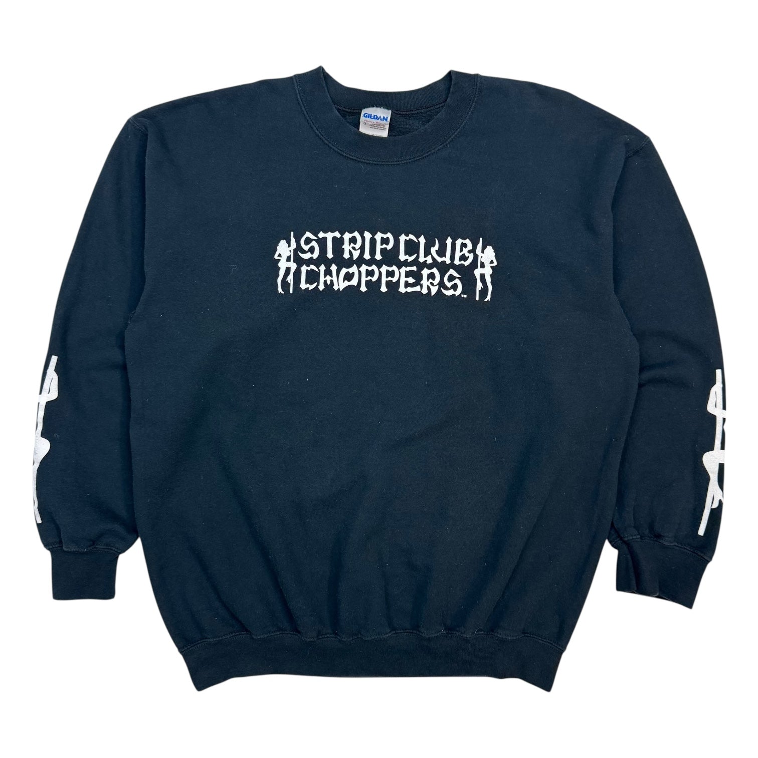 Vintage Strip Club Choppers Crewneck Black