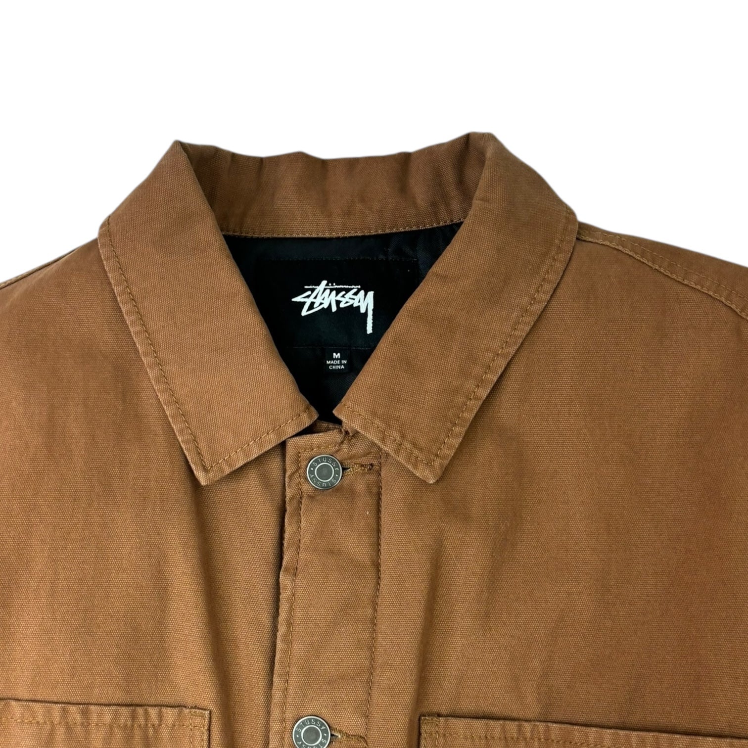 Stussy Quilted Chore Coat Brown