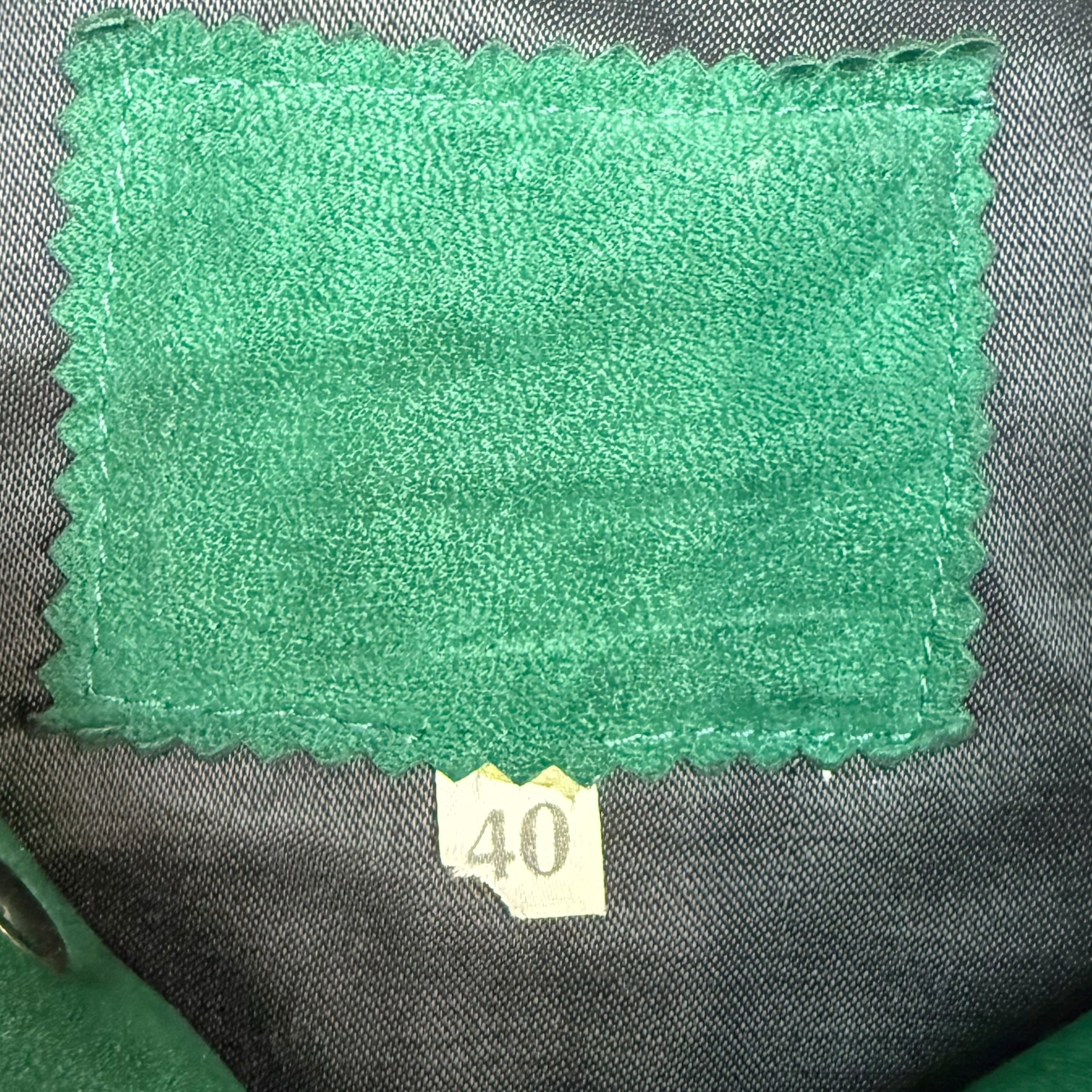 Vintage Leather Suede Jacket Green