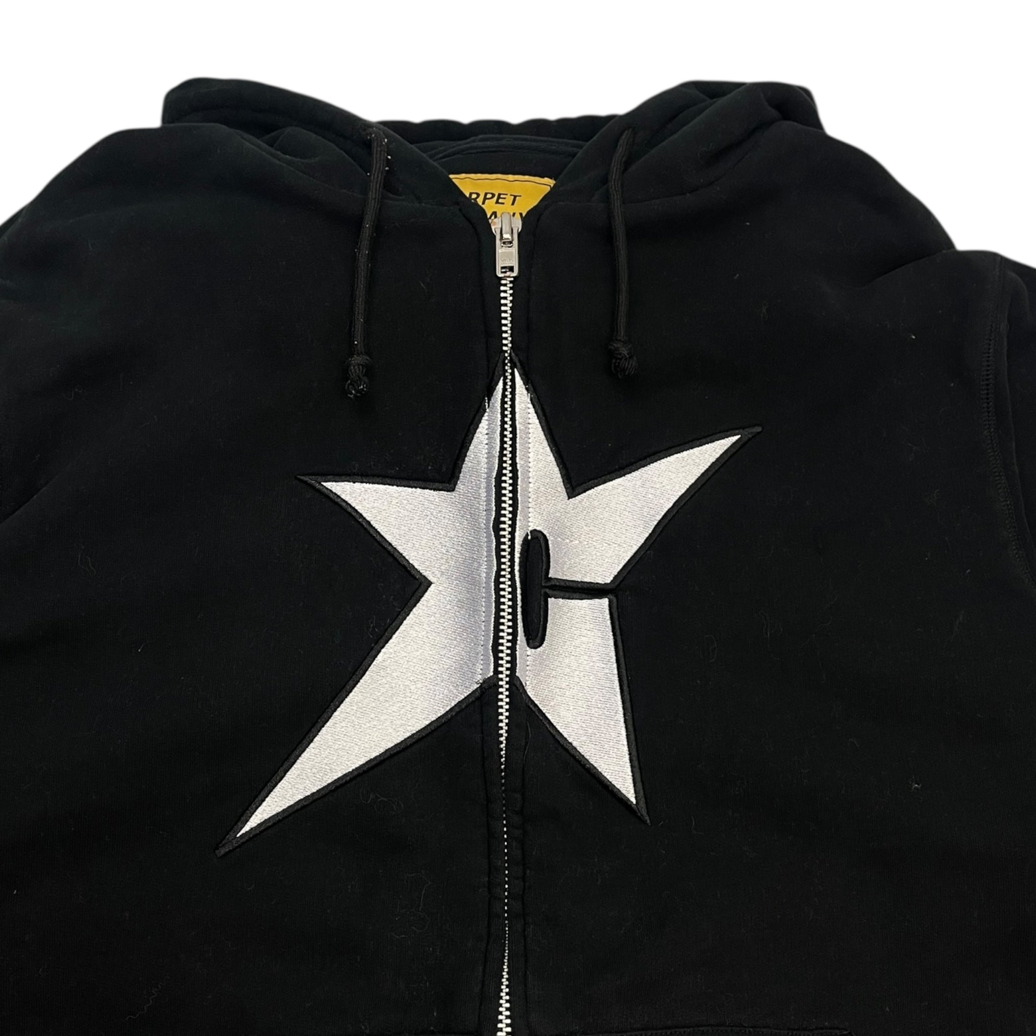 Carpet Company Star Logo Zip Up Hoodie Black