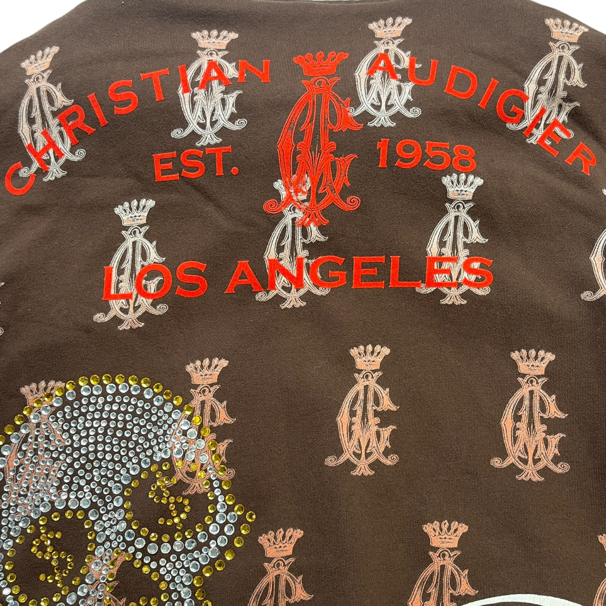 Vintage Mid-2000s Christian Audigier Reversible Full-Zip Hoodie