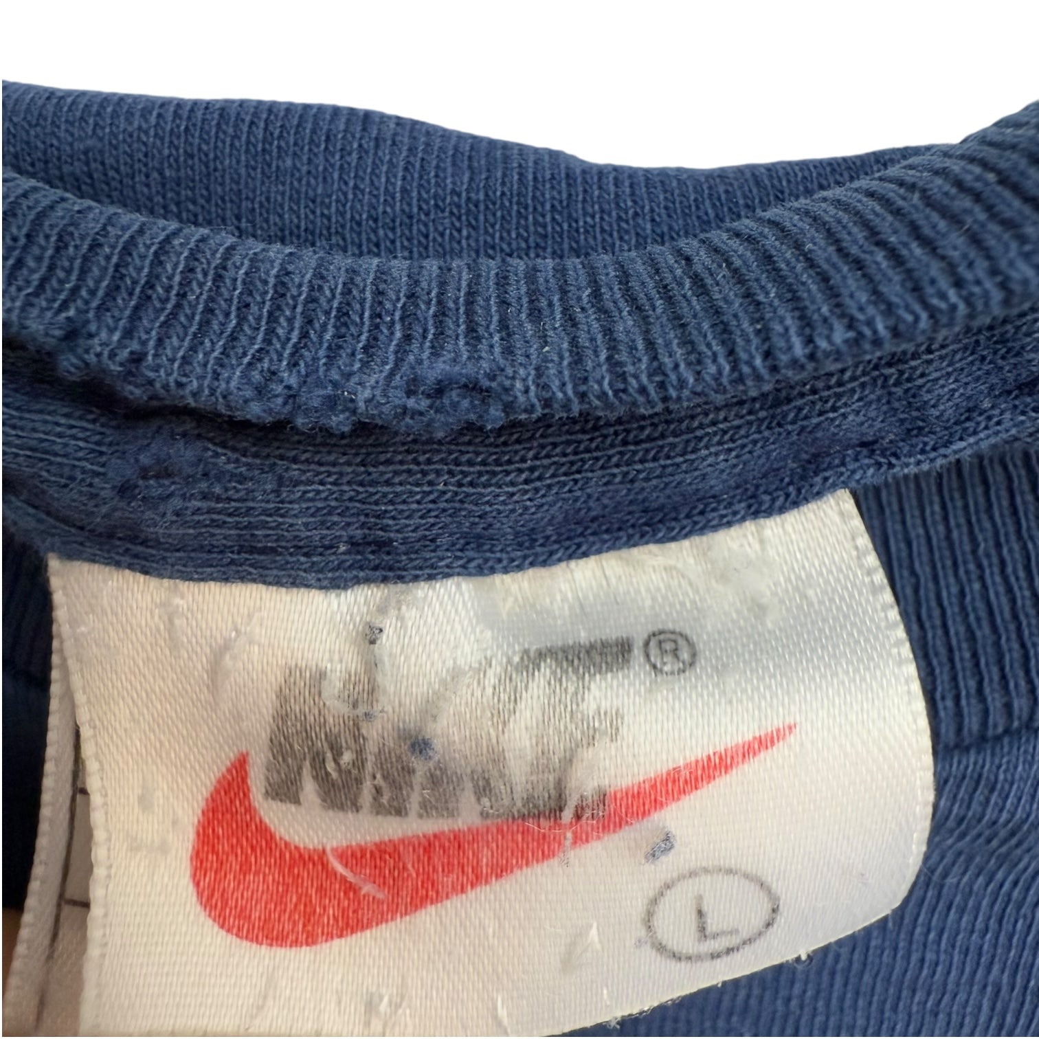 Vintage Nike Mini Swoosh Tee Blue