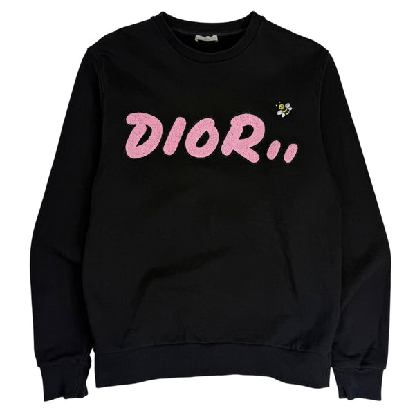 SS19 KAWS x Dior Crewneck Sweatshirt Black