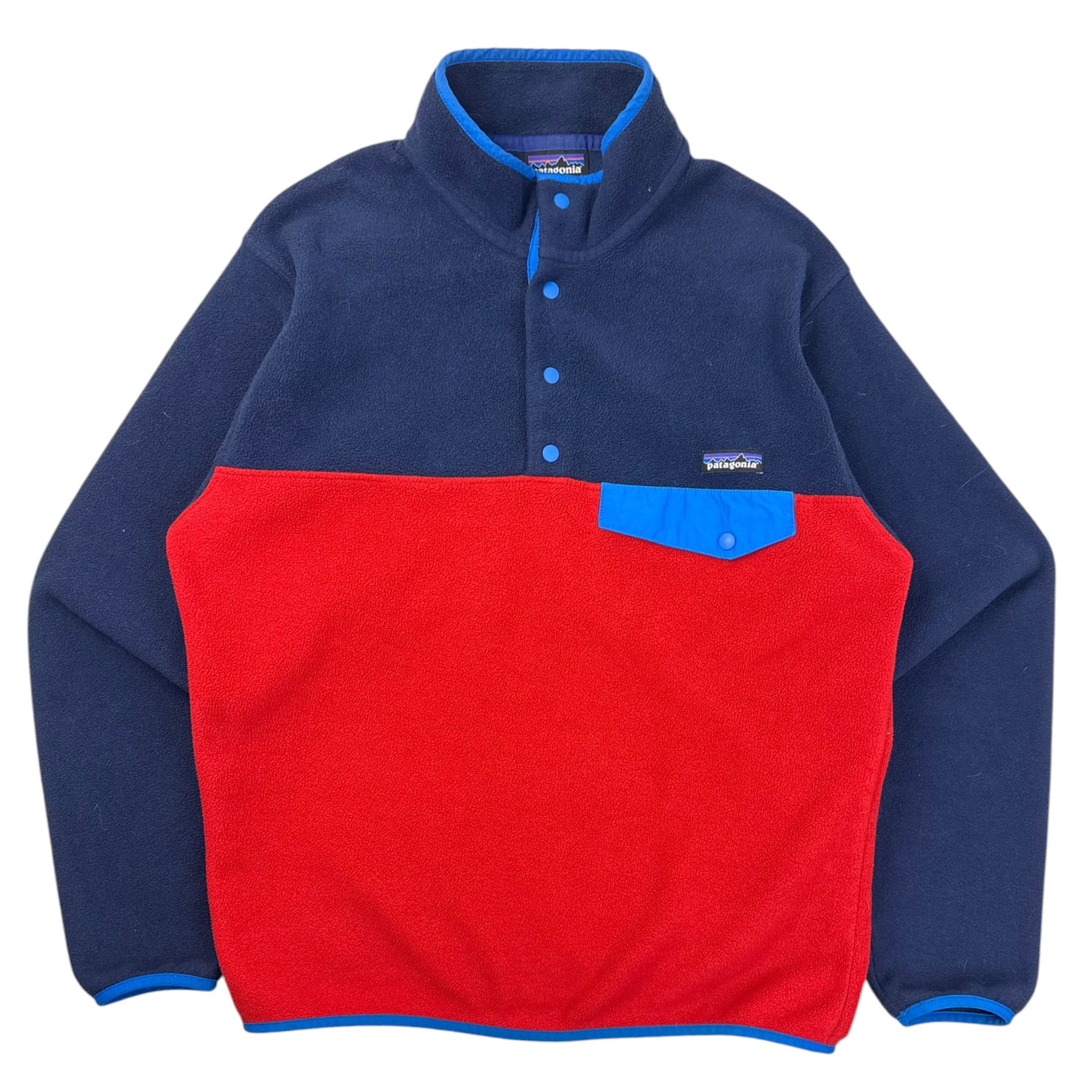 Patagonia Synchilla T-Snap Fleece Sweater Red/Navy