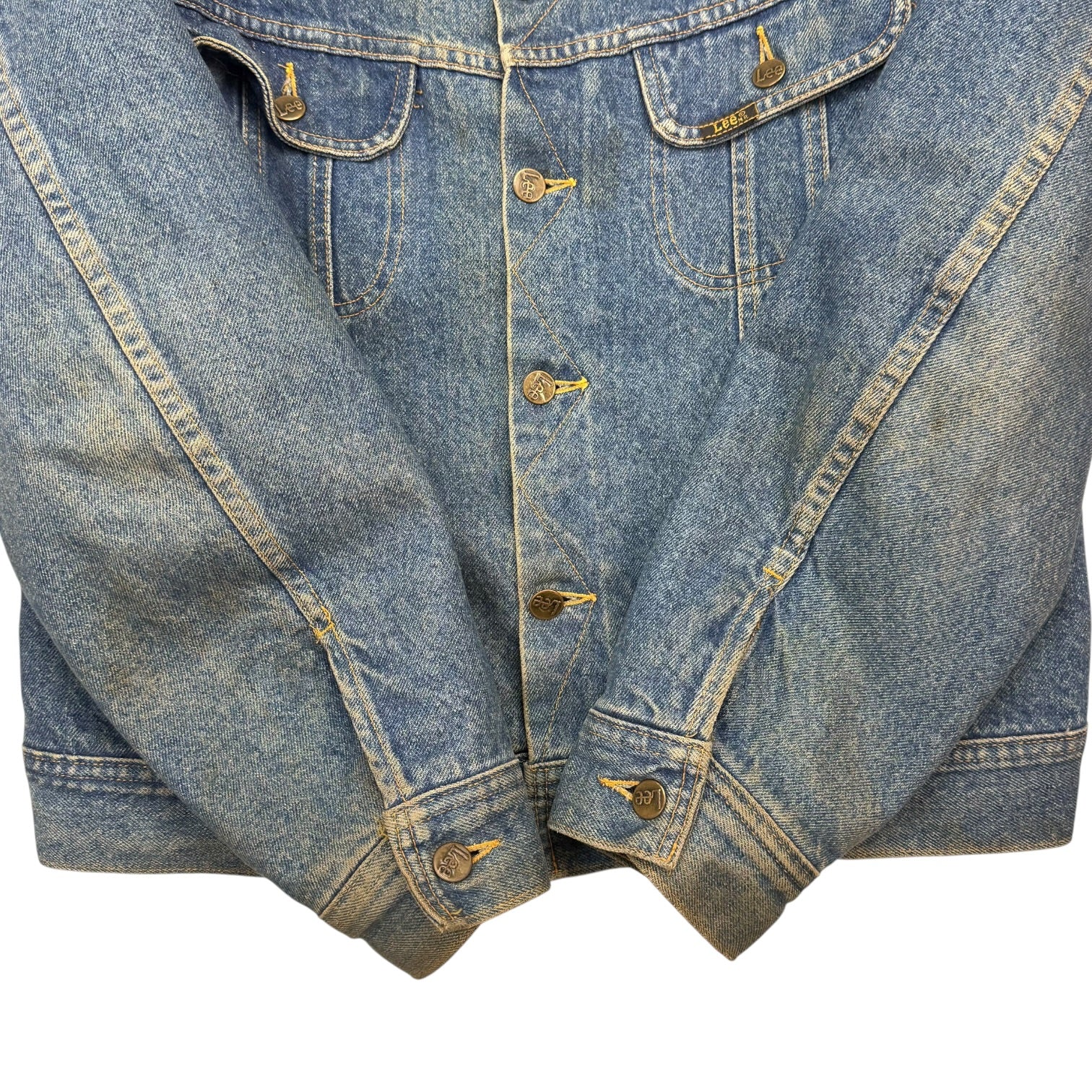 Vintage Lee Storm Rider Denim Jacket Dark Wash