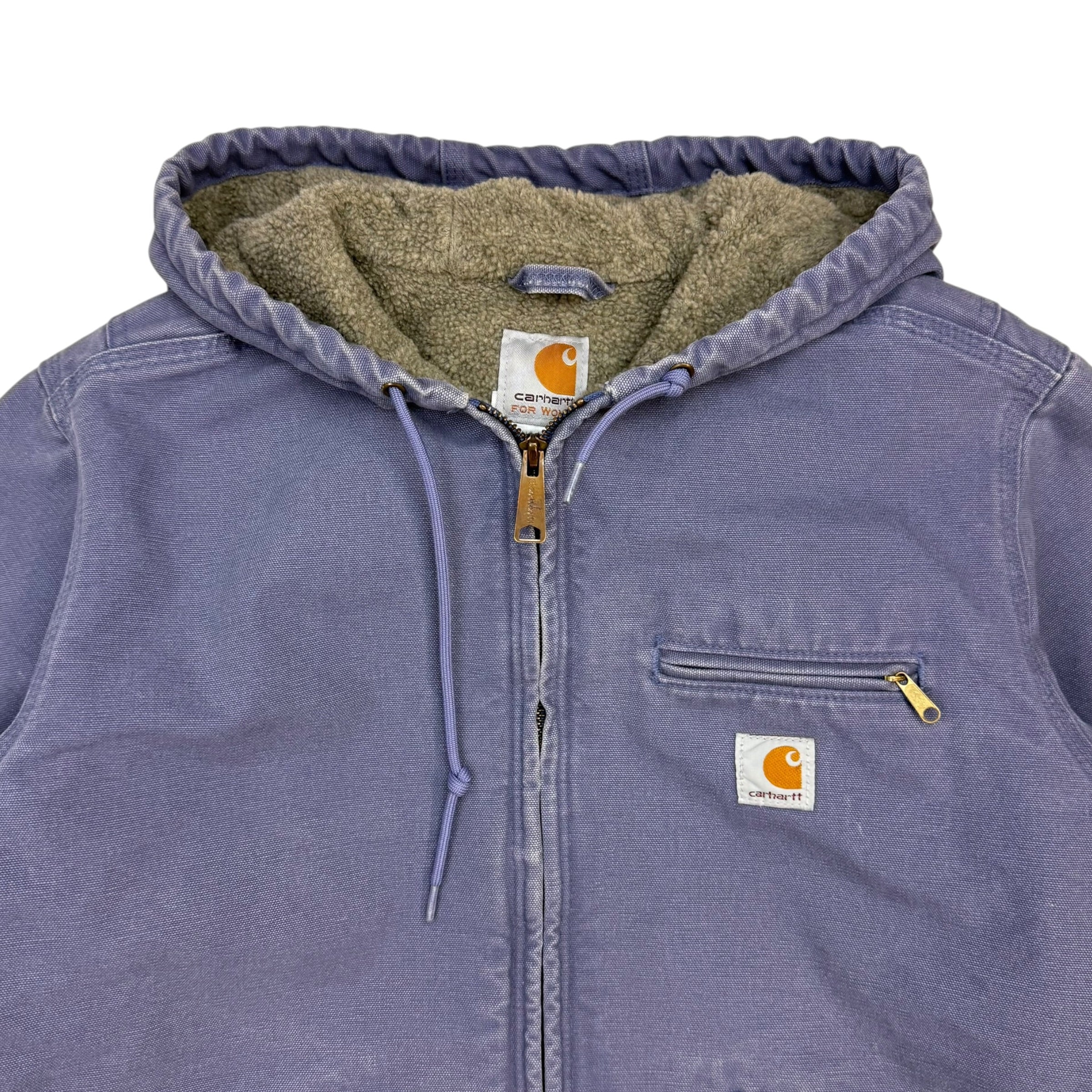 (W) Vintage Carhartt Sierra Sherpa Lined Jacket Lilac