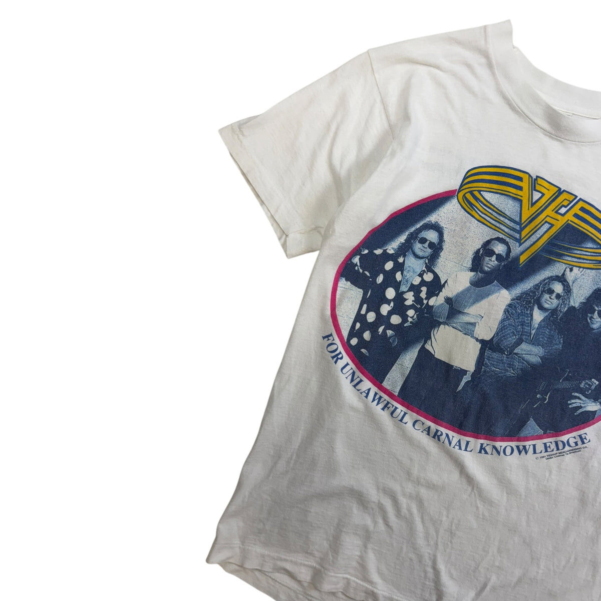Vintage Van Halen Unlawful Carnal Knowledge T-Shirt White