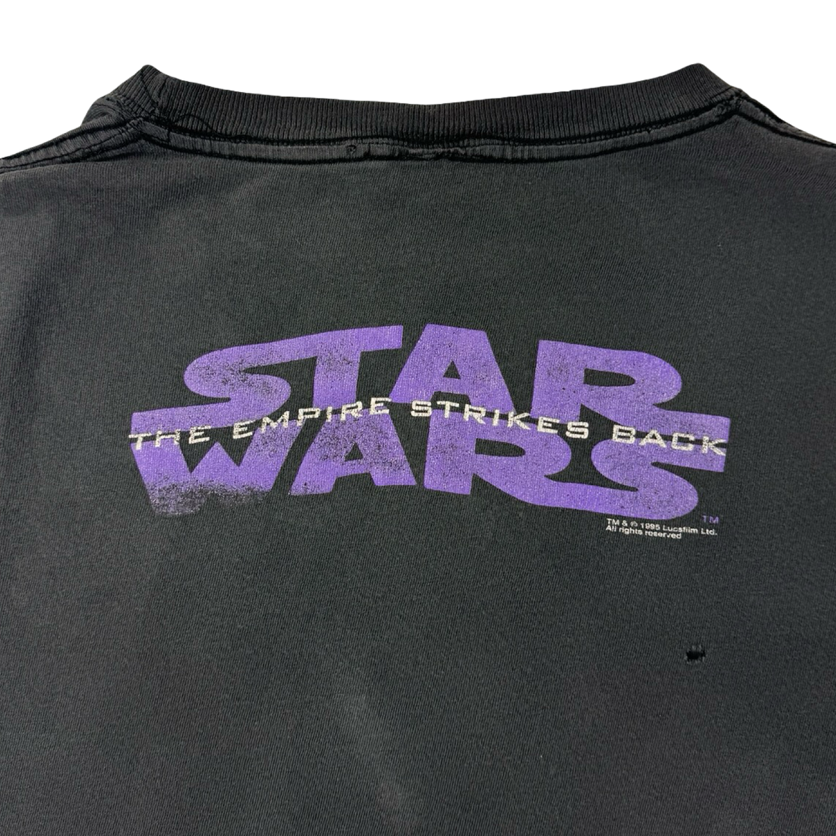 1995 Star Wars The Empire Strikes Back T-Shirt Faded Black
