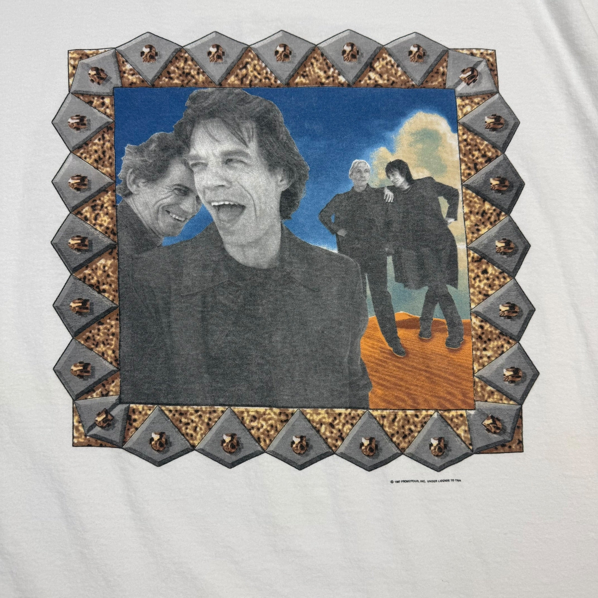 1997 The Rolling Stones Bridges To Babylon Tour Tee White