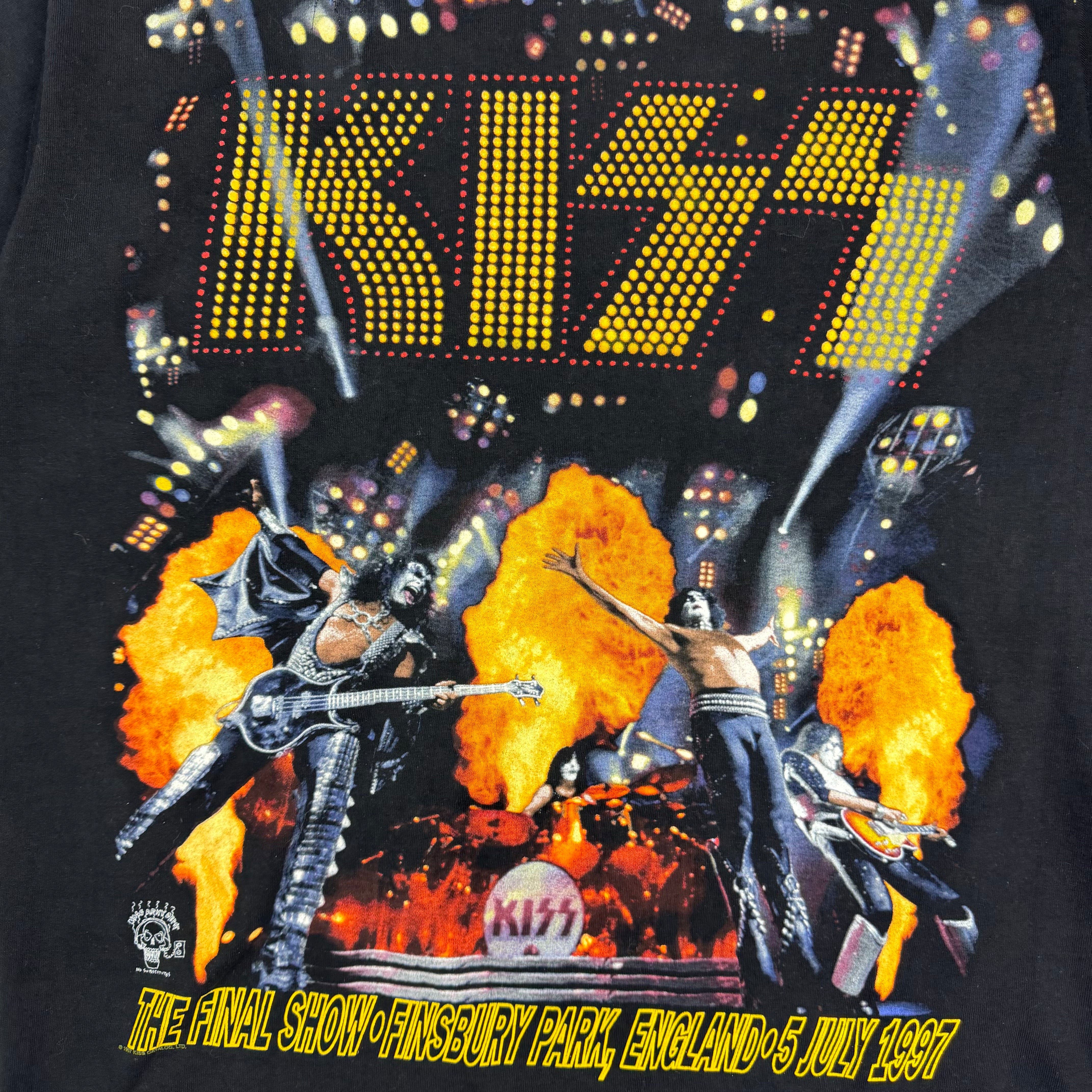 1997 KISS Alive/Worldwide Tour Final Show Tee Black