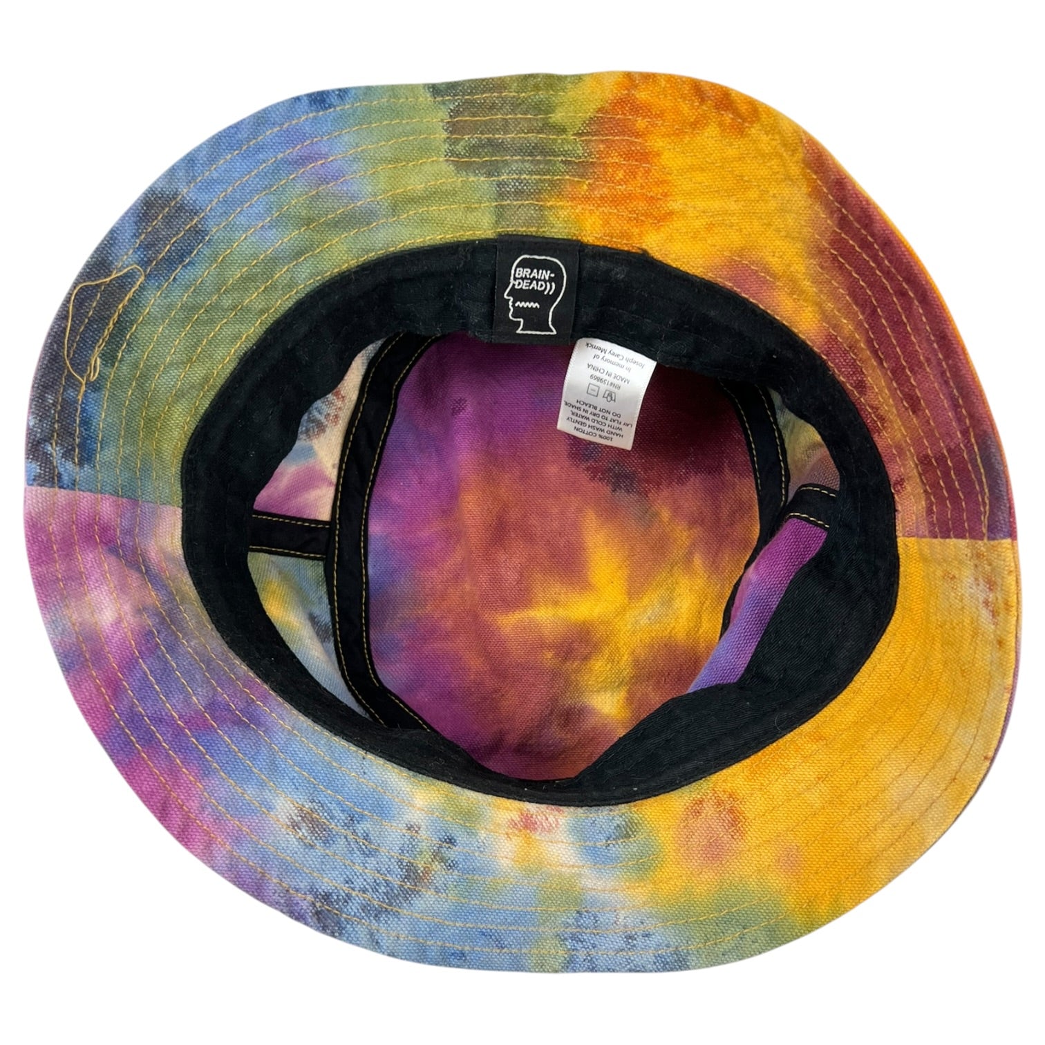 Brain Dead Dyed Canvas Bucket Hat Multicolour