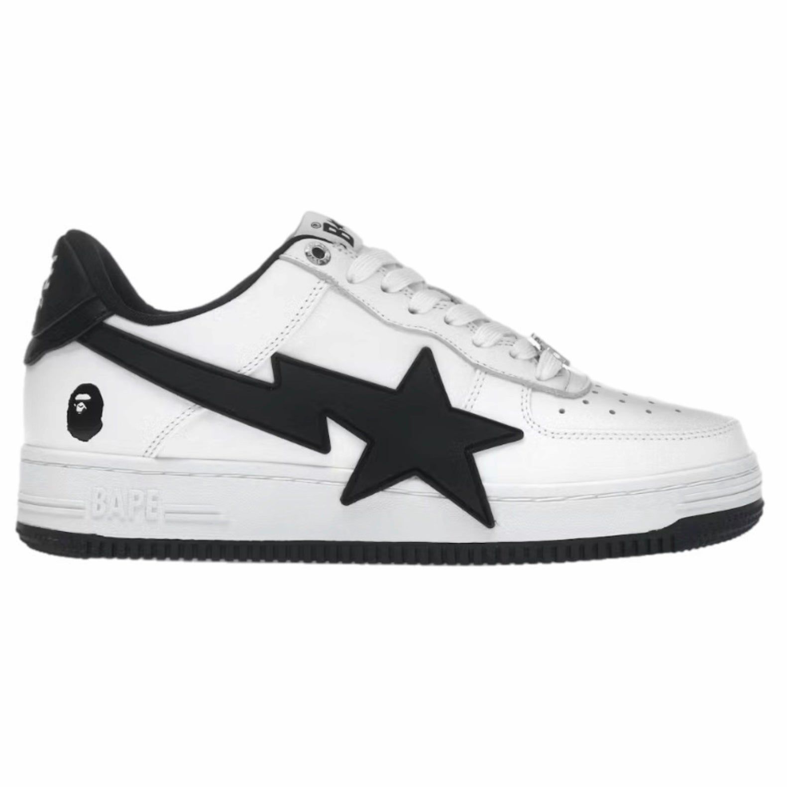 Bathing Ape Bape Sta OS White/Black (Used)