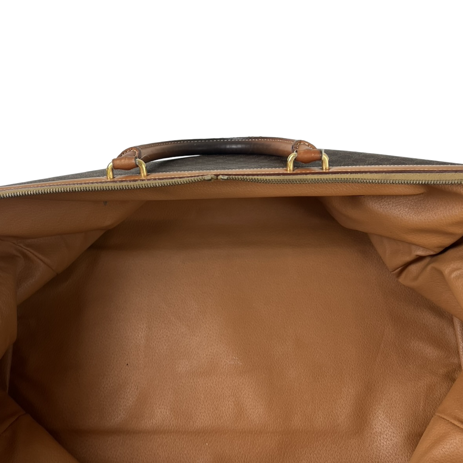 Vintage Celine Macadam Coated Canvas Travel Duffle Bag