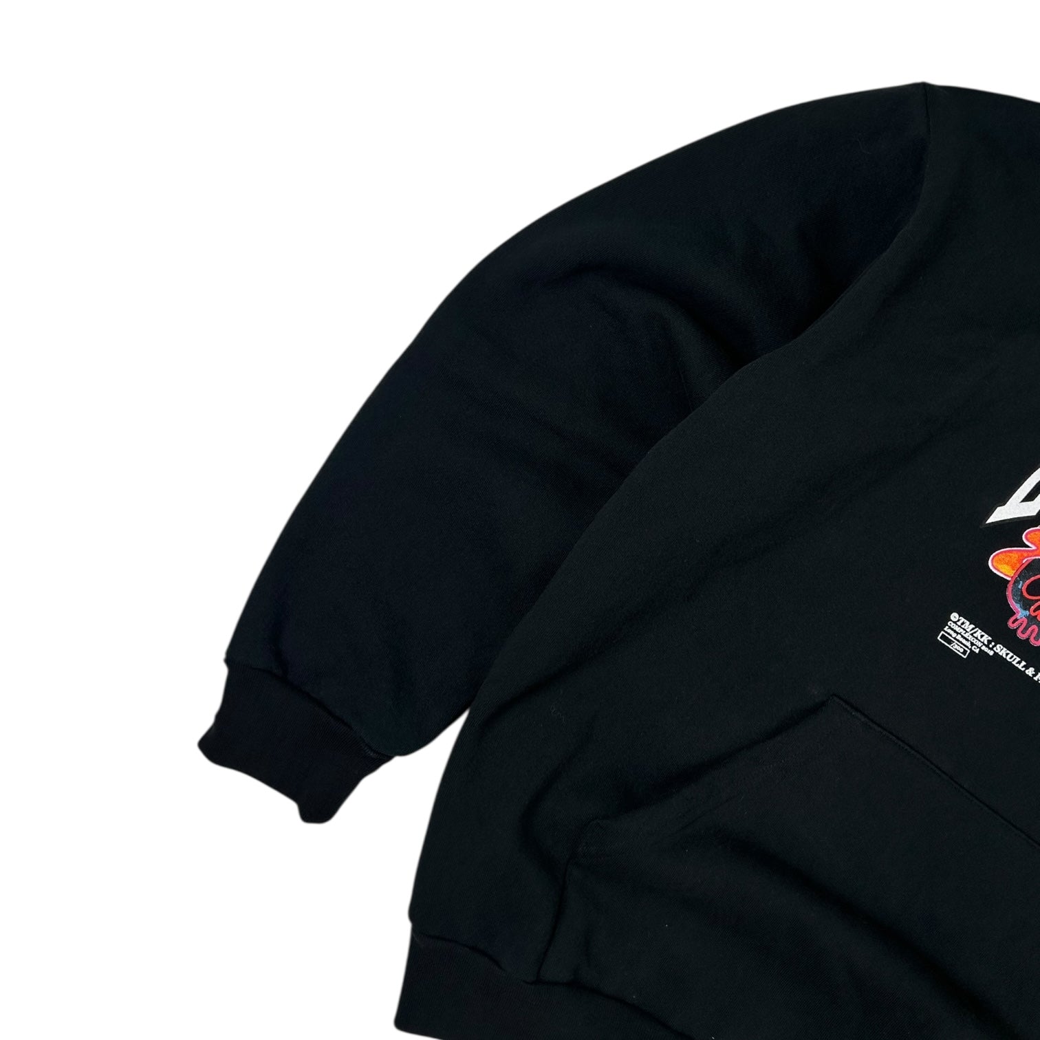 Takashi Murakami ComplexCon Flaming Skull & Flower Wordmark Hoodie Black