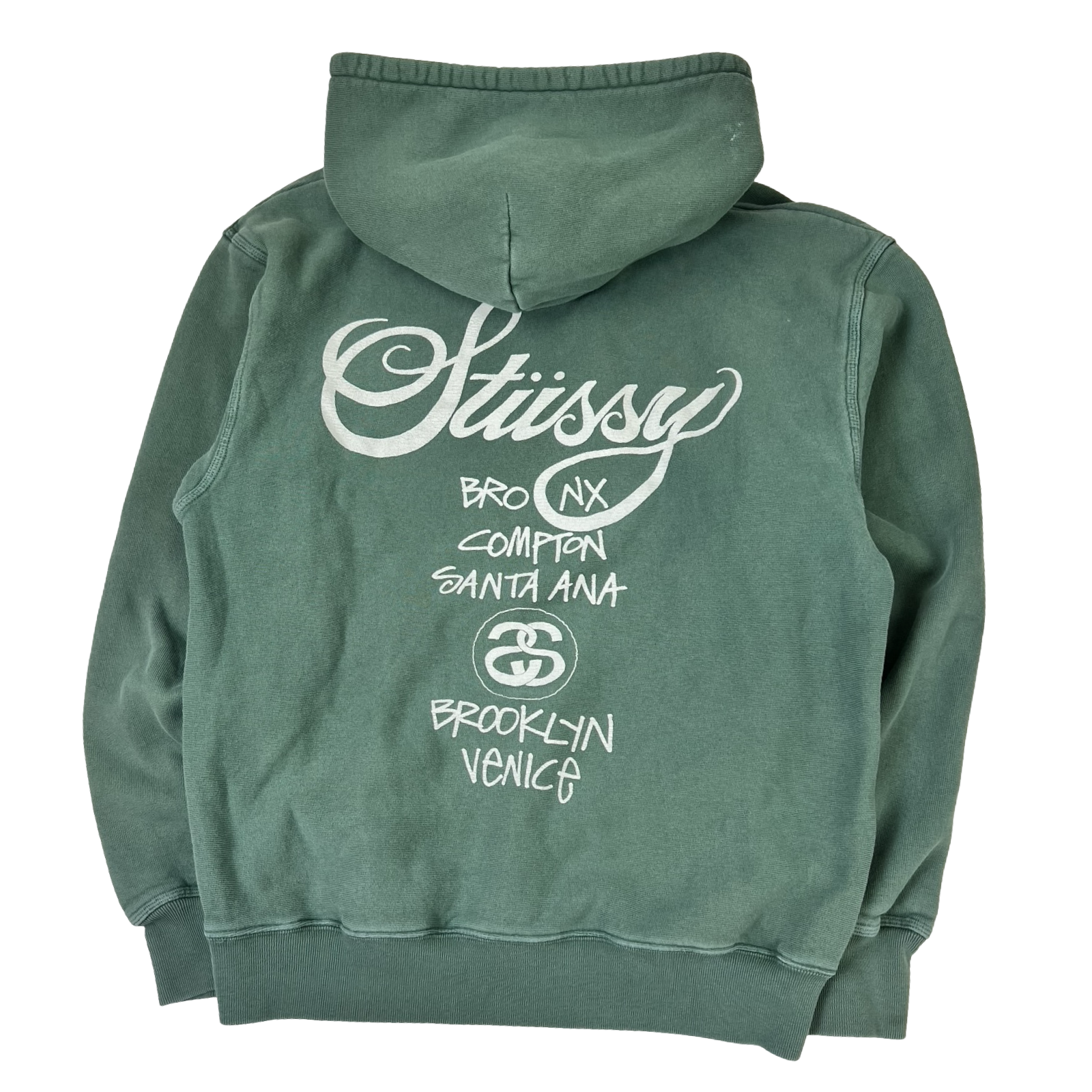 Stussy World Tour Hoodie Green