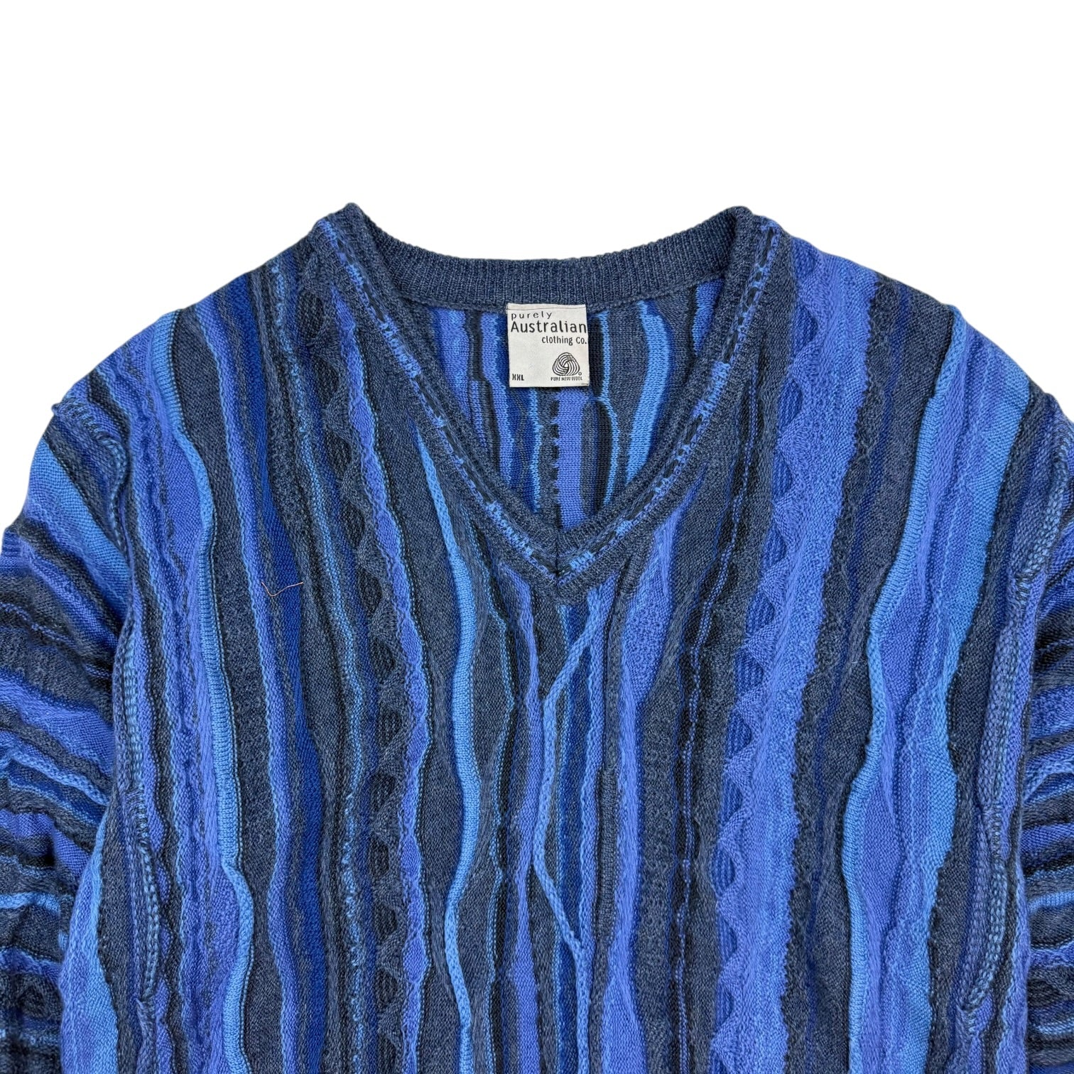 Vintage Australian Clothing. Co Knit Sweater Blue