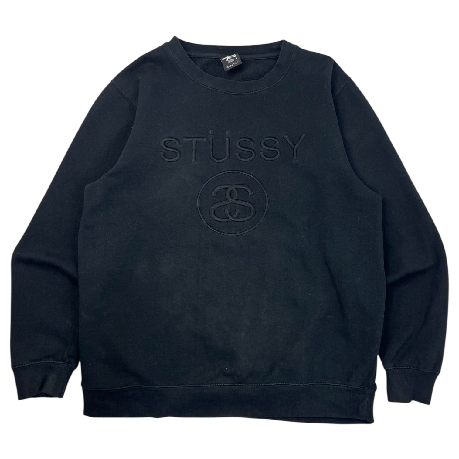 Stüssy S Link Embroidered Logo Crew Neck