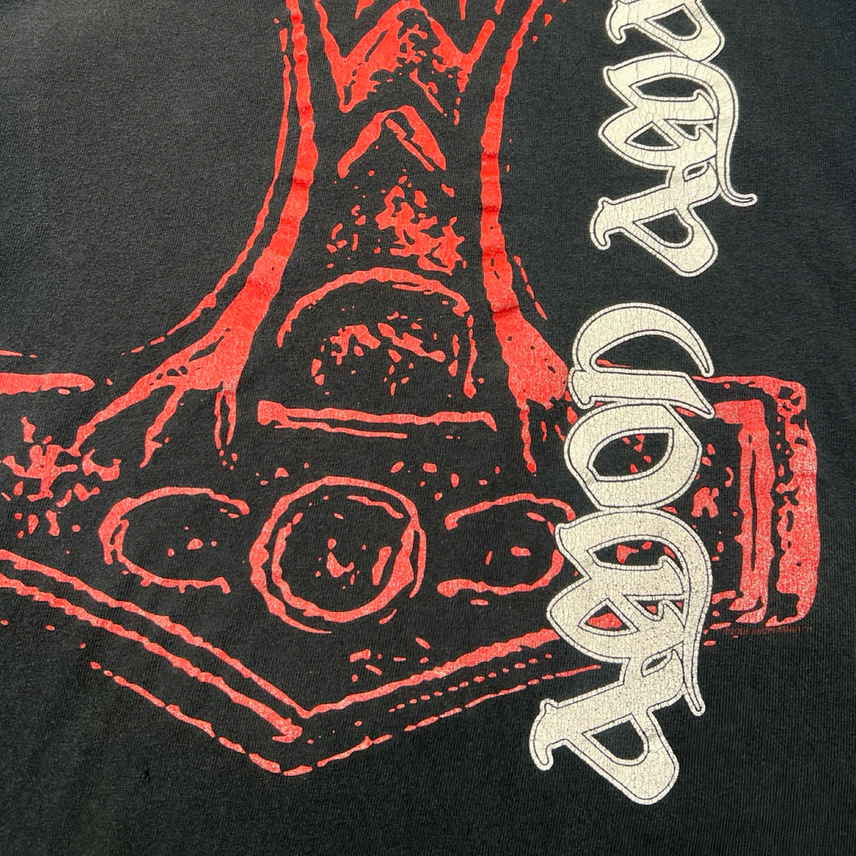 Vintage Y2K Amon Amarth Thor Hammer Band Tee