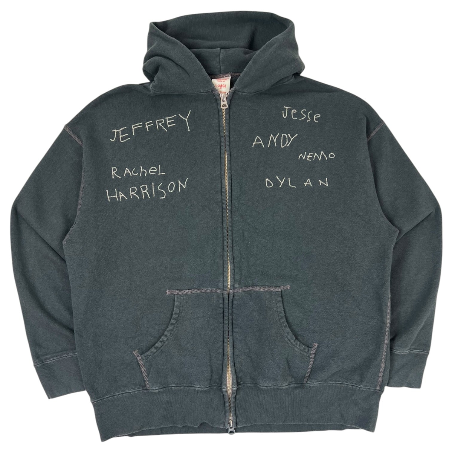 (W) Vintage Denim Dungaree Hoodie Grey
