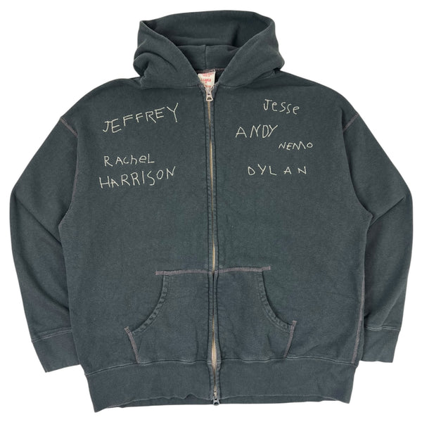 (W) Vintage Denim Dungaree Hoodie Grey