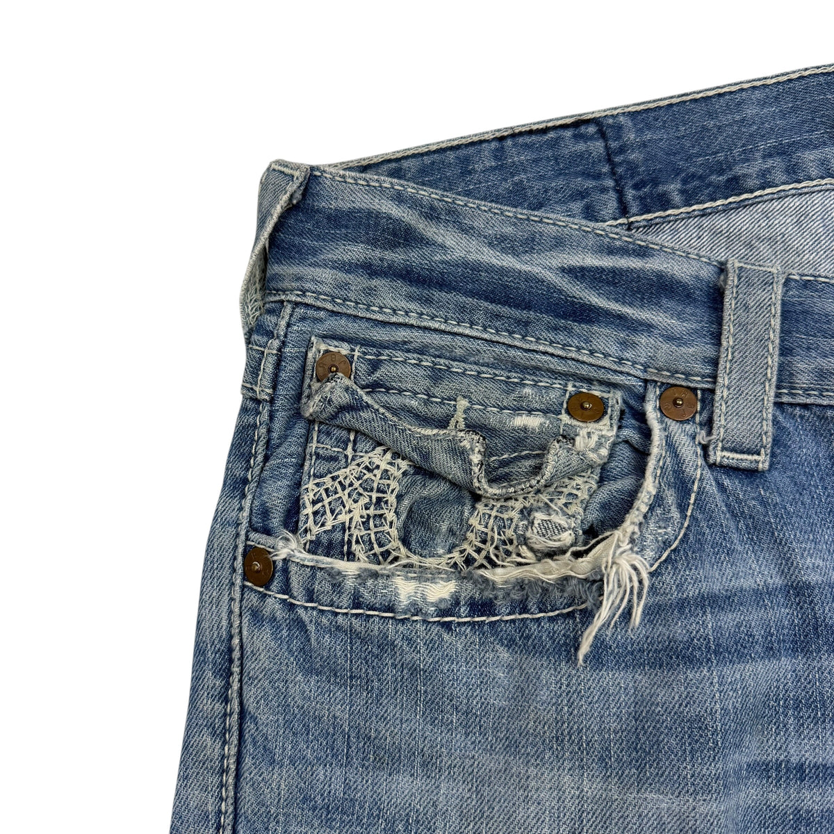 Vintage True Religion Slim Fit Jeans Blue