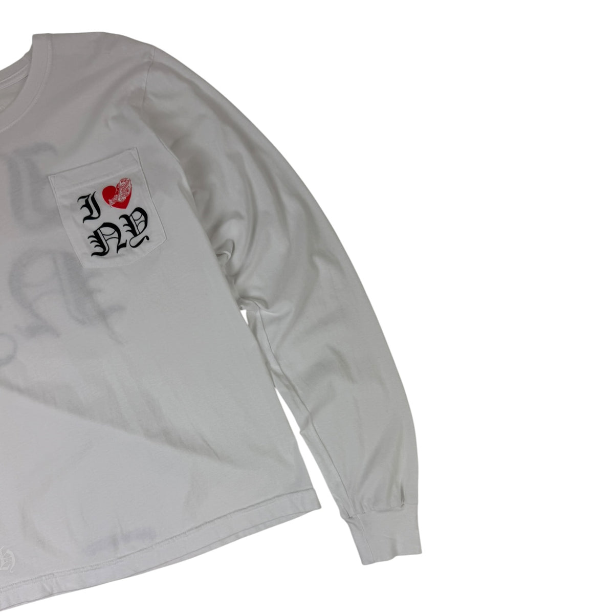 Chrome Hearts NYC Long Sleeve Shirt White