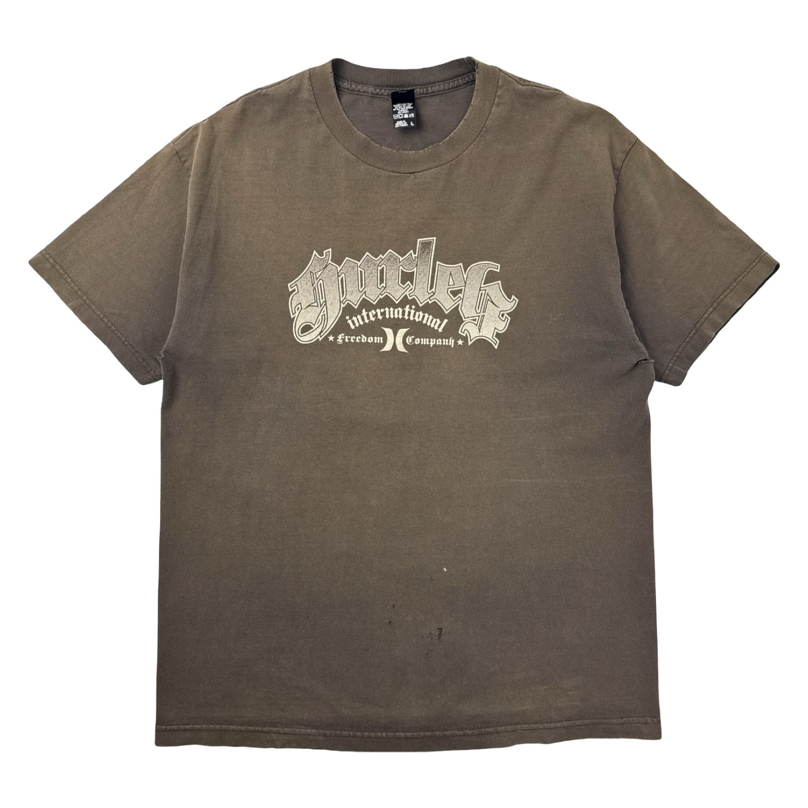 Vintage Y2K Hurley Surf Skate T-Shirt Brown