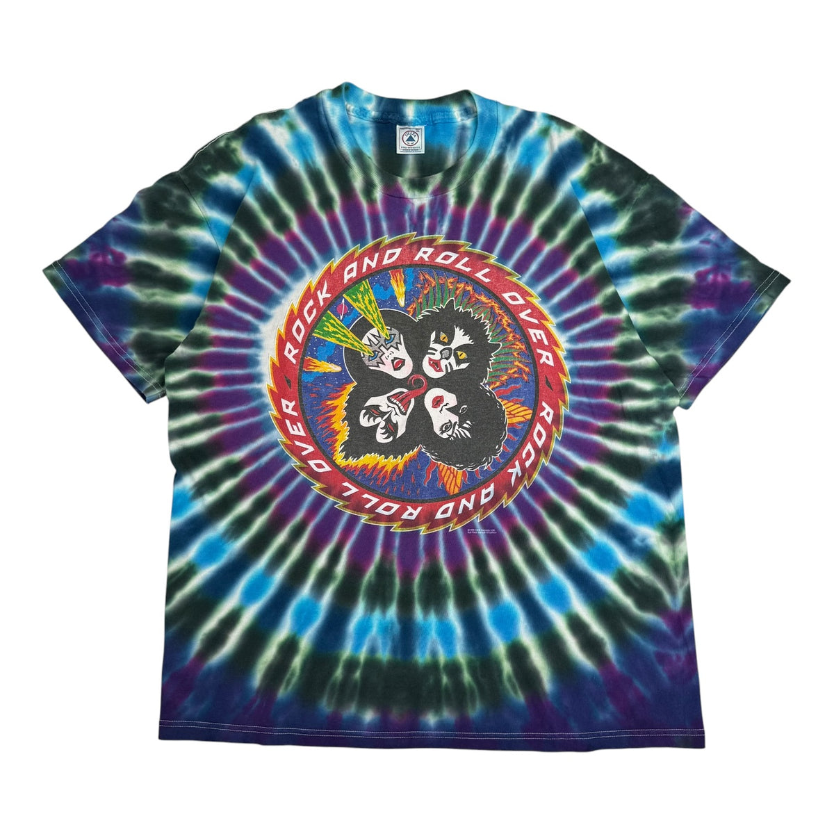 1996/97 Kiss Rock And Roll Over Tee Tie Dye