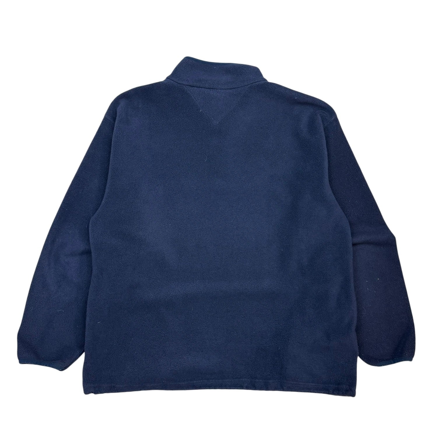 Vintage Tommy Hilfiger Fleece Button Up Pullover Sweater Blue