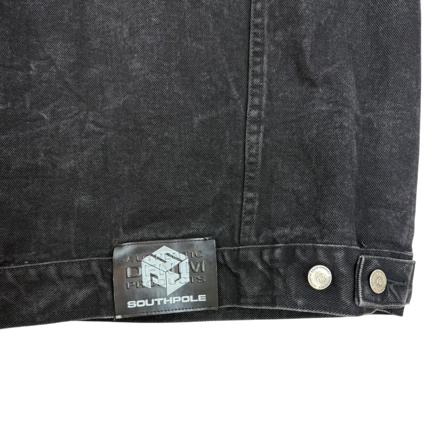 Vintage Y2K South Pole Denim Jacket Black