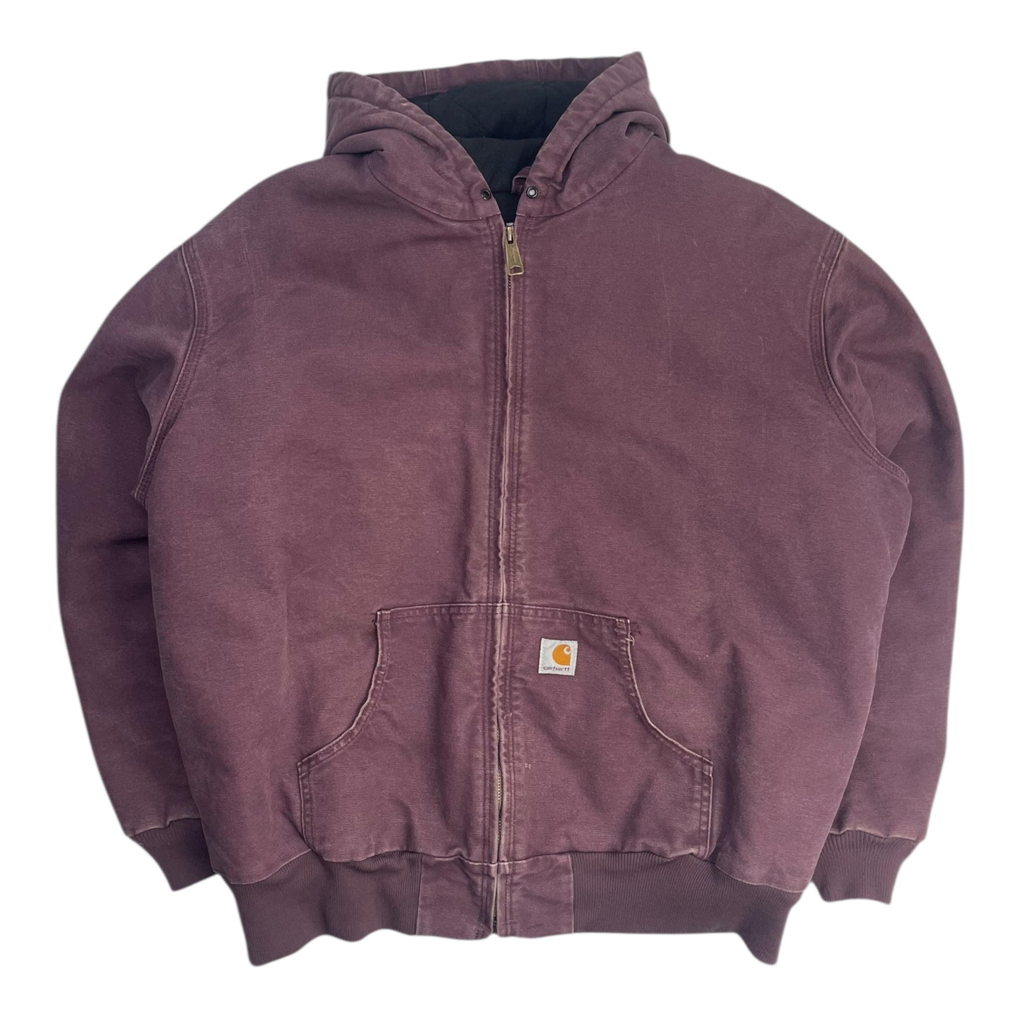 Vintage Carhartt Active Hooded Jacket Purple