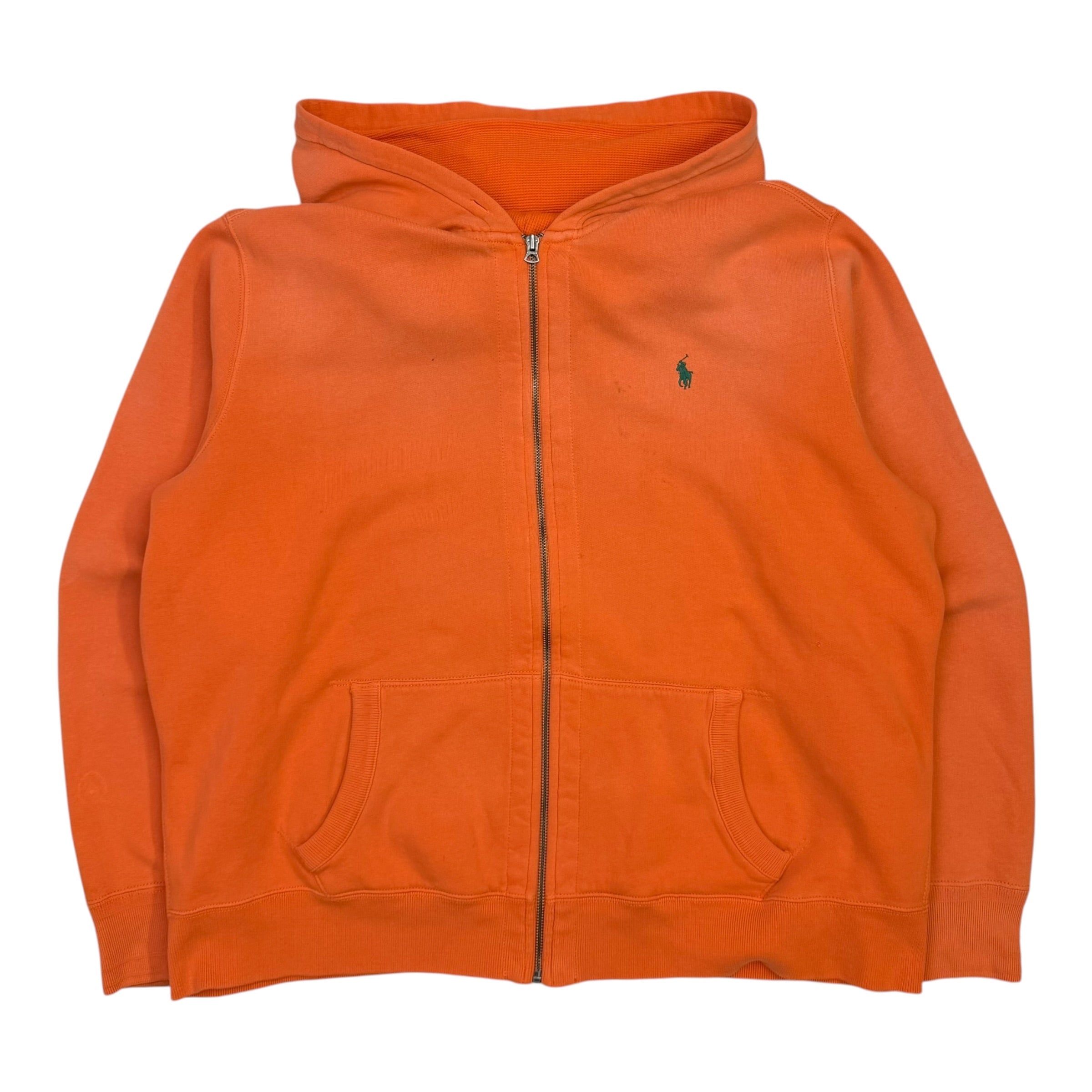 Vintage Polo Ralph Lauren Zip Up Hoodie Orange