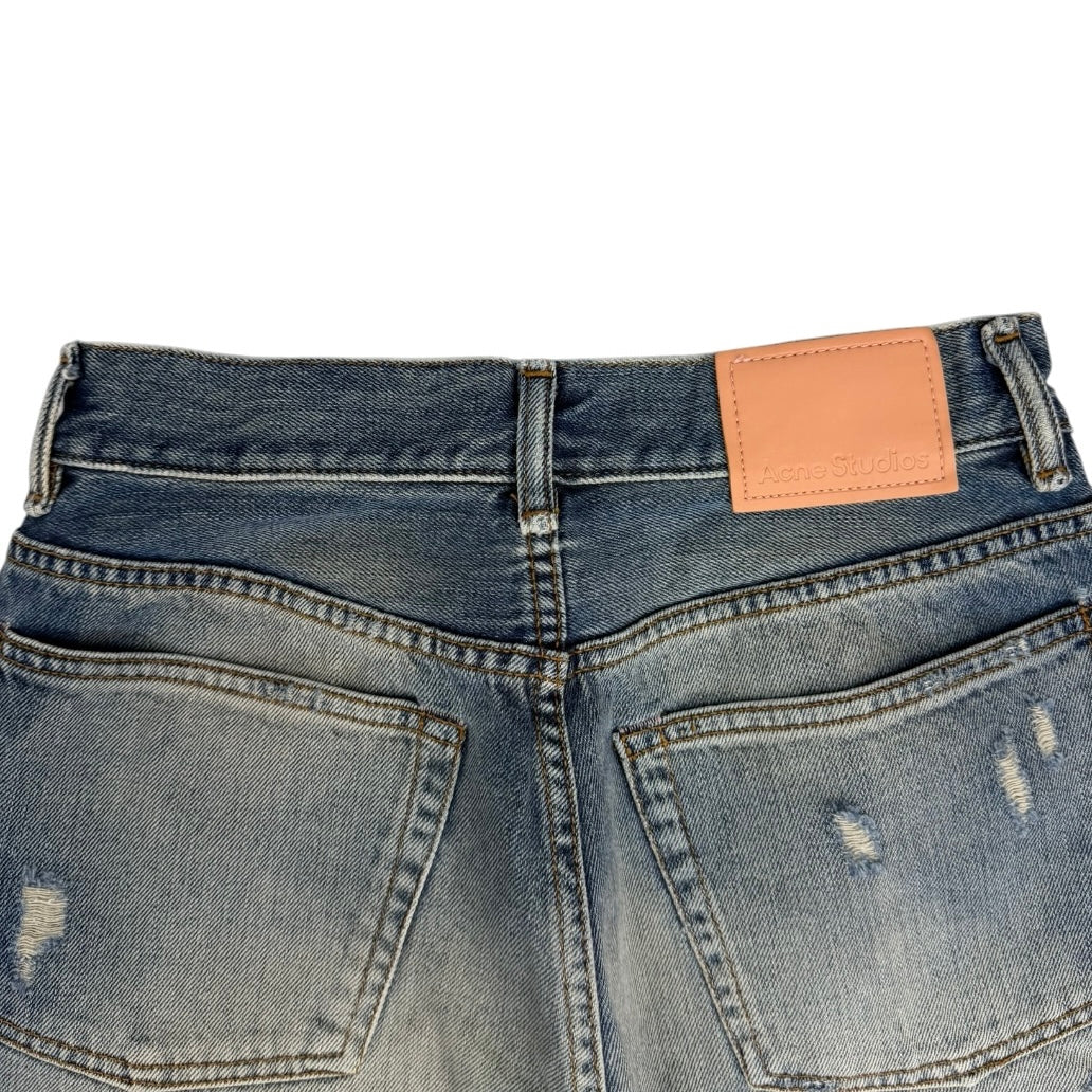 (W) Acne Studios 2021F Detroit Flared Jeans Washed Blue