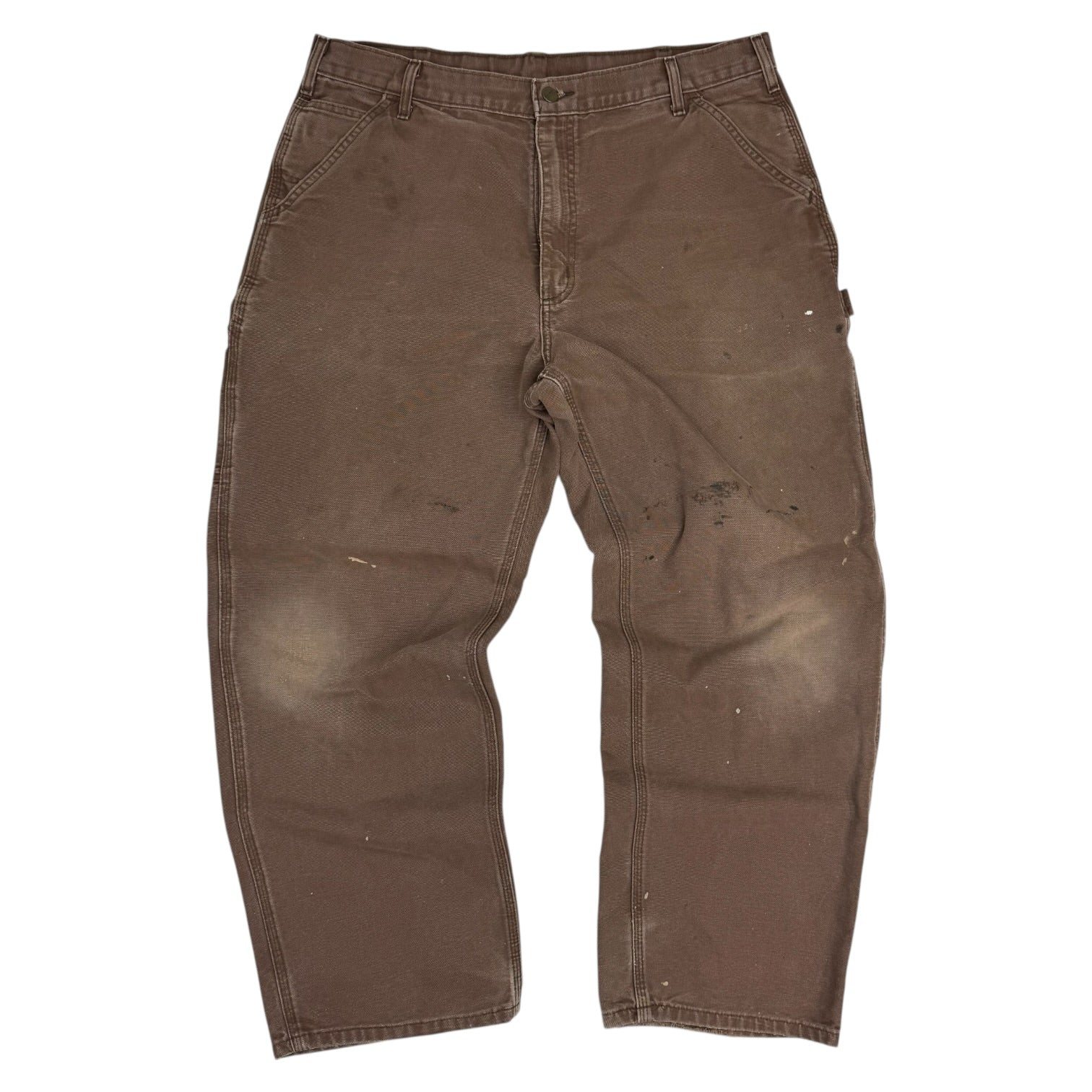 Vintage Carhartt Dungaree Denim Pants Light Brown