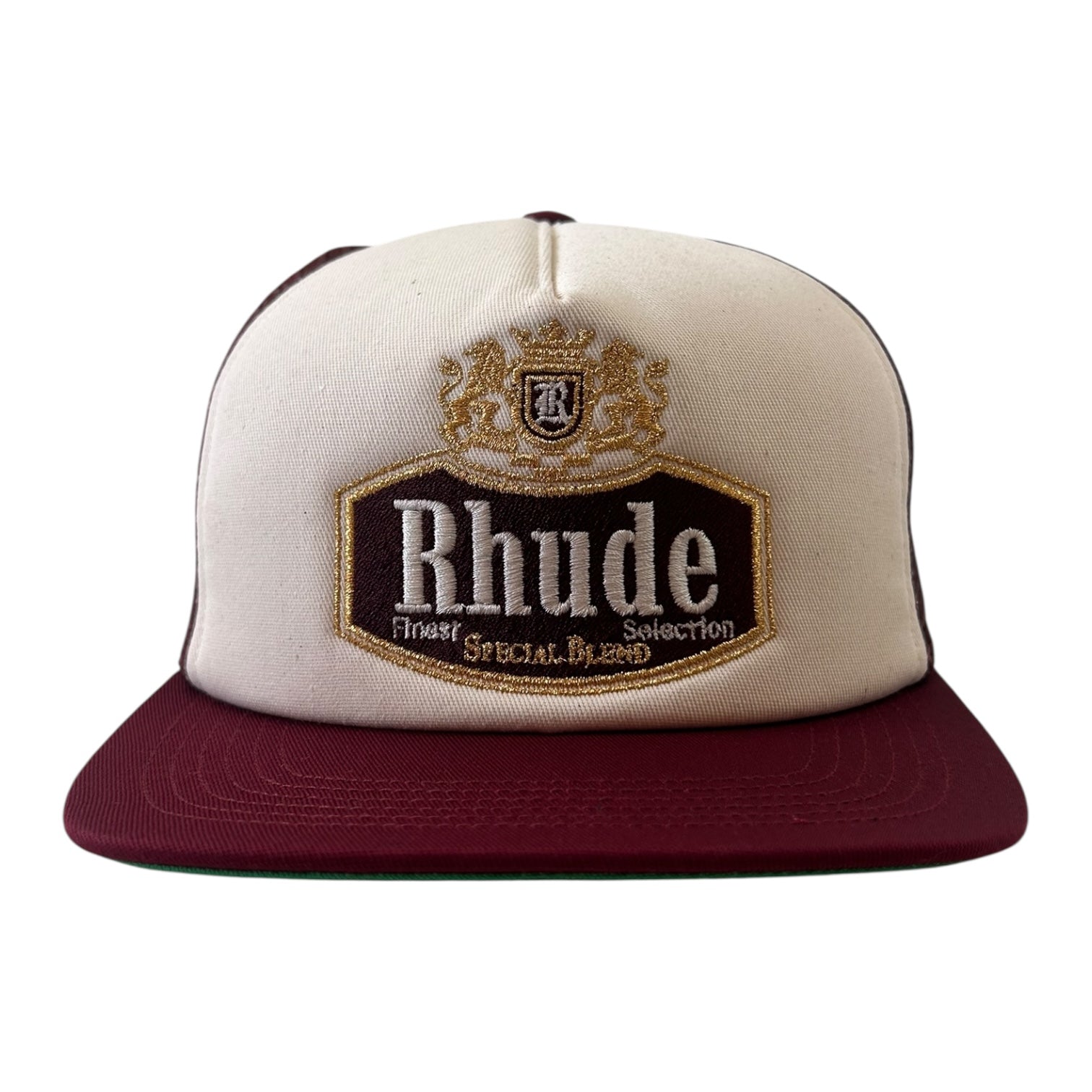 Rhude Special Blend Trucker Hat Maroon