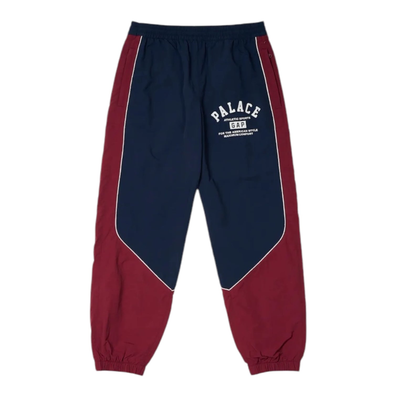 Palace x Gap Nylon Track Pants Navy/Burgundy