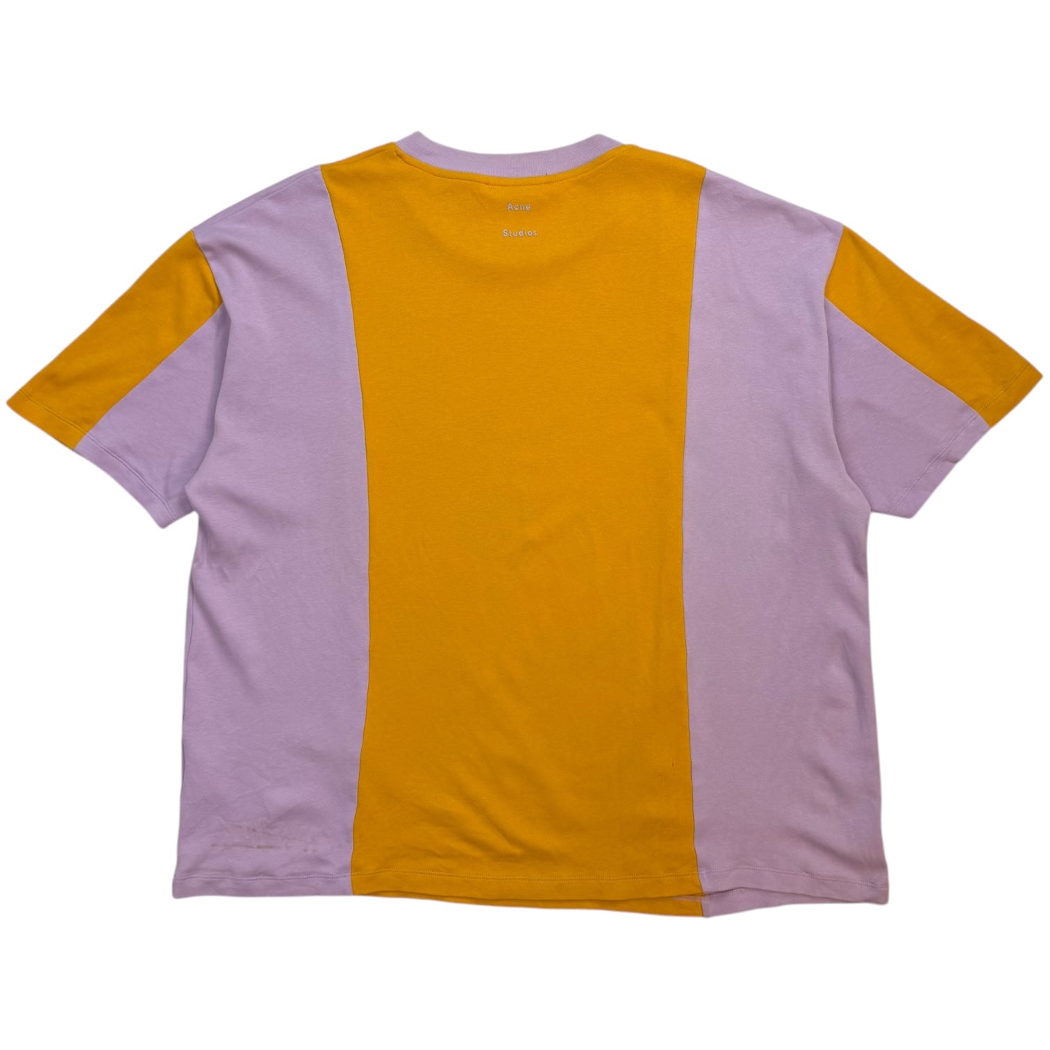 Acne Studios Eban Colour Block Tee Yellow/Purple