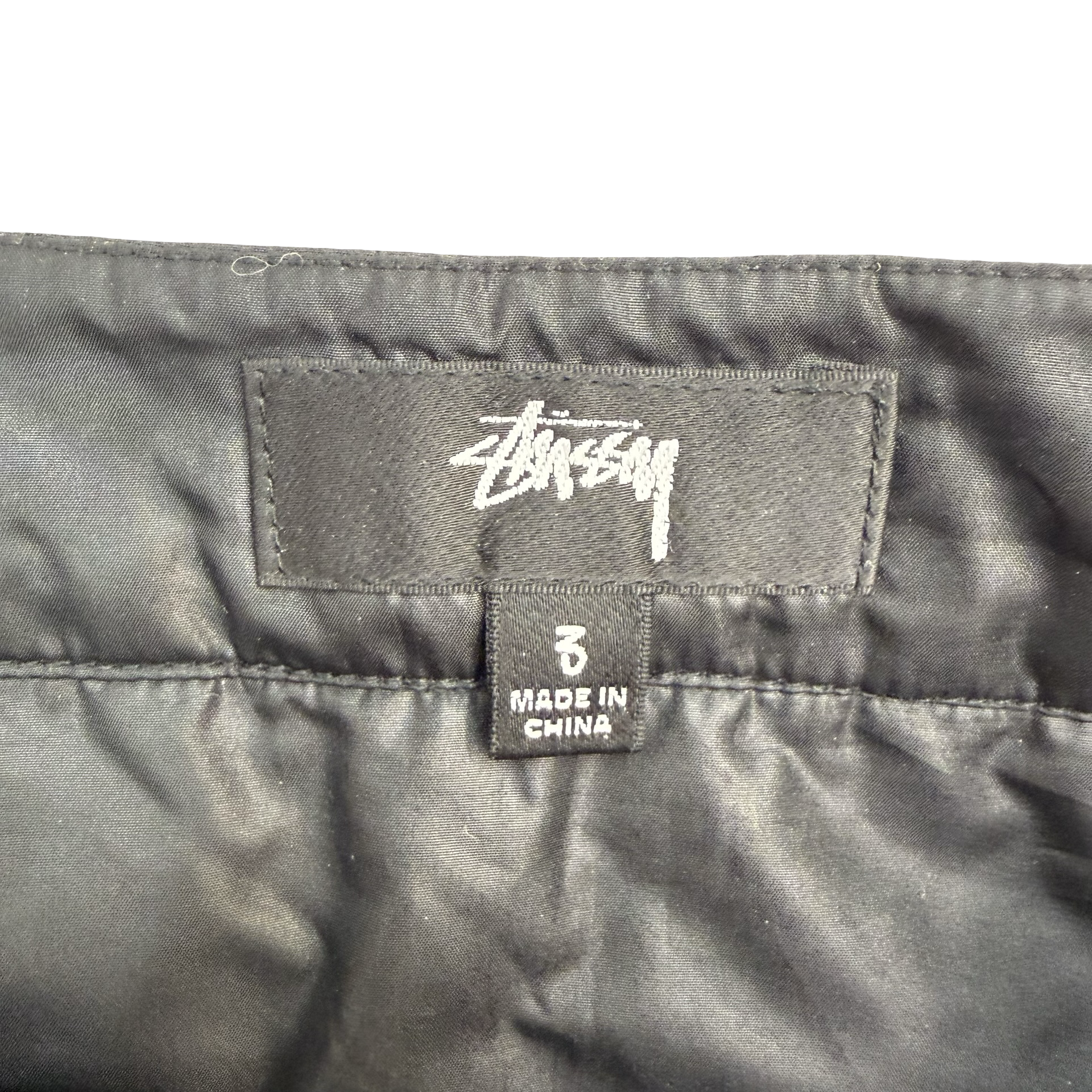 (W) Stussy Quilted Wrap Skirt Black
