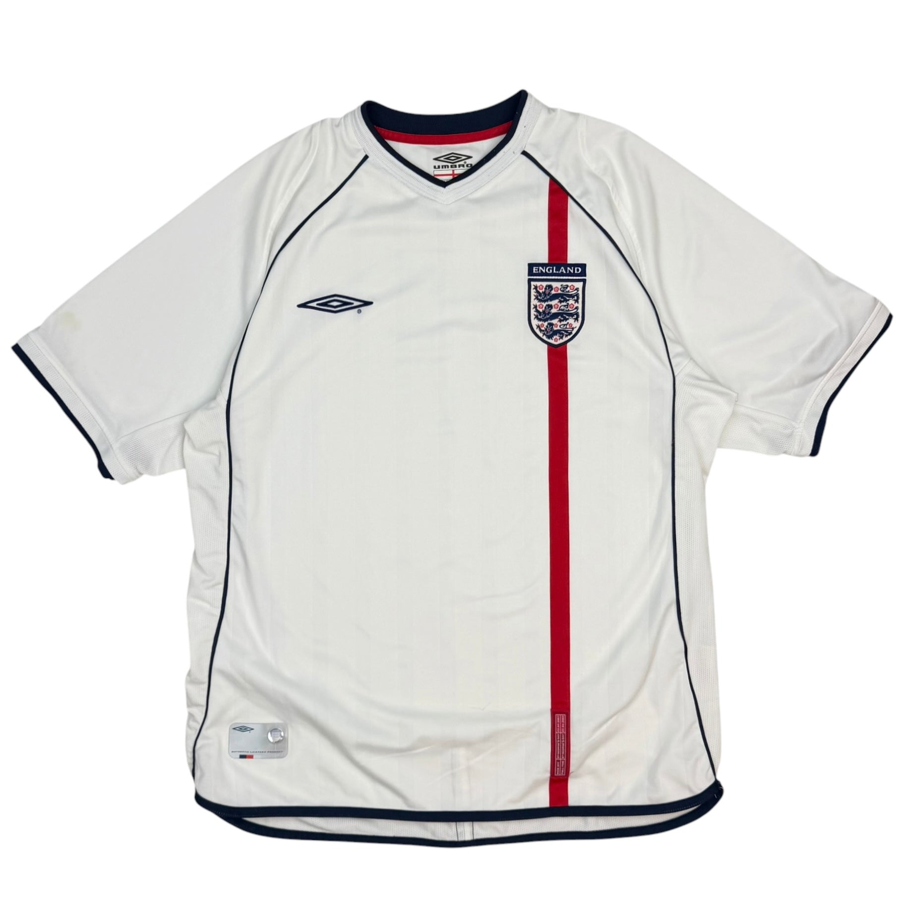 2001-03 Umbro England Home Jersey White