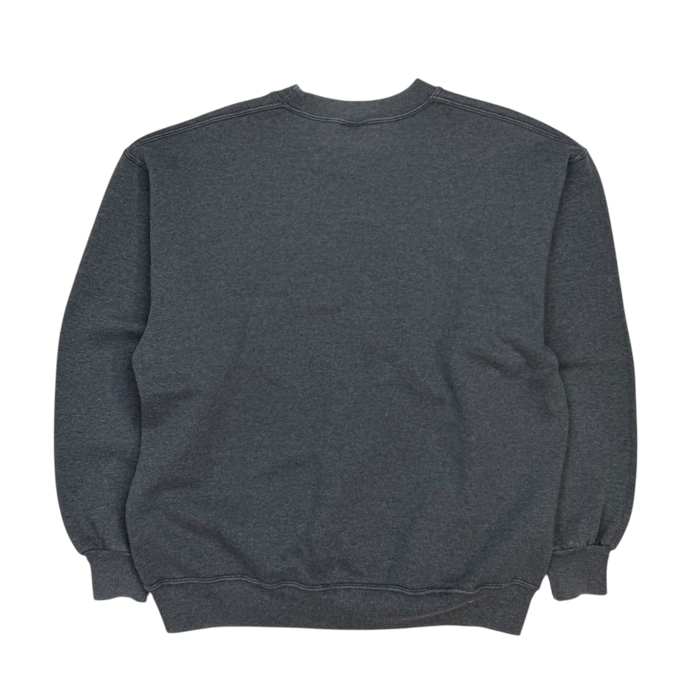 Vintage Russell Athletic Blank Crewneck Dark Grey