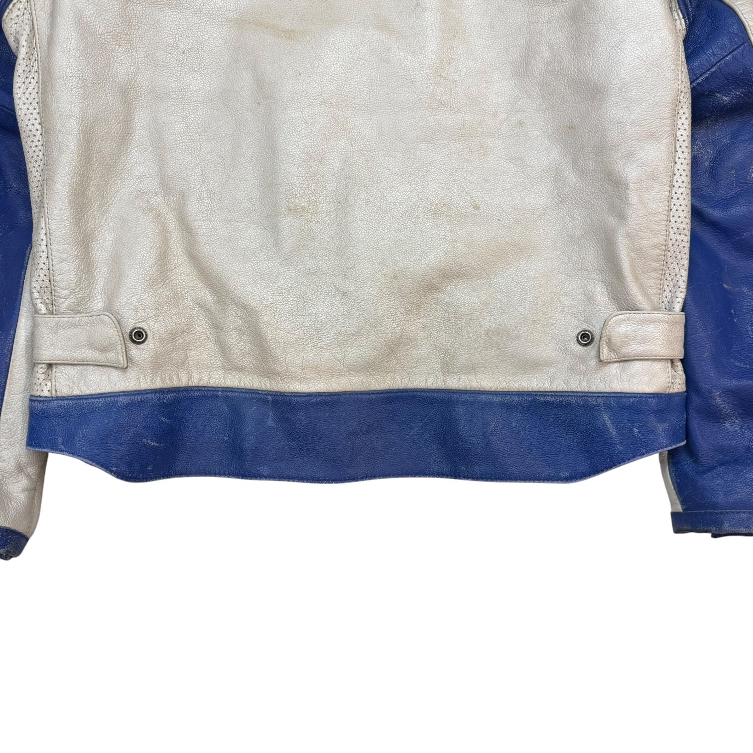 Vintage Alpinestars Leather Racing Jacket Blue/White