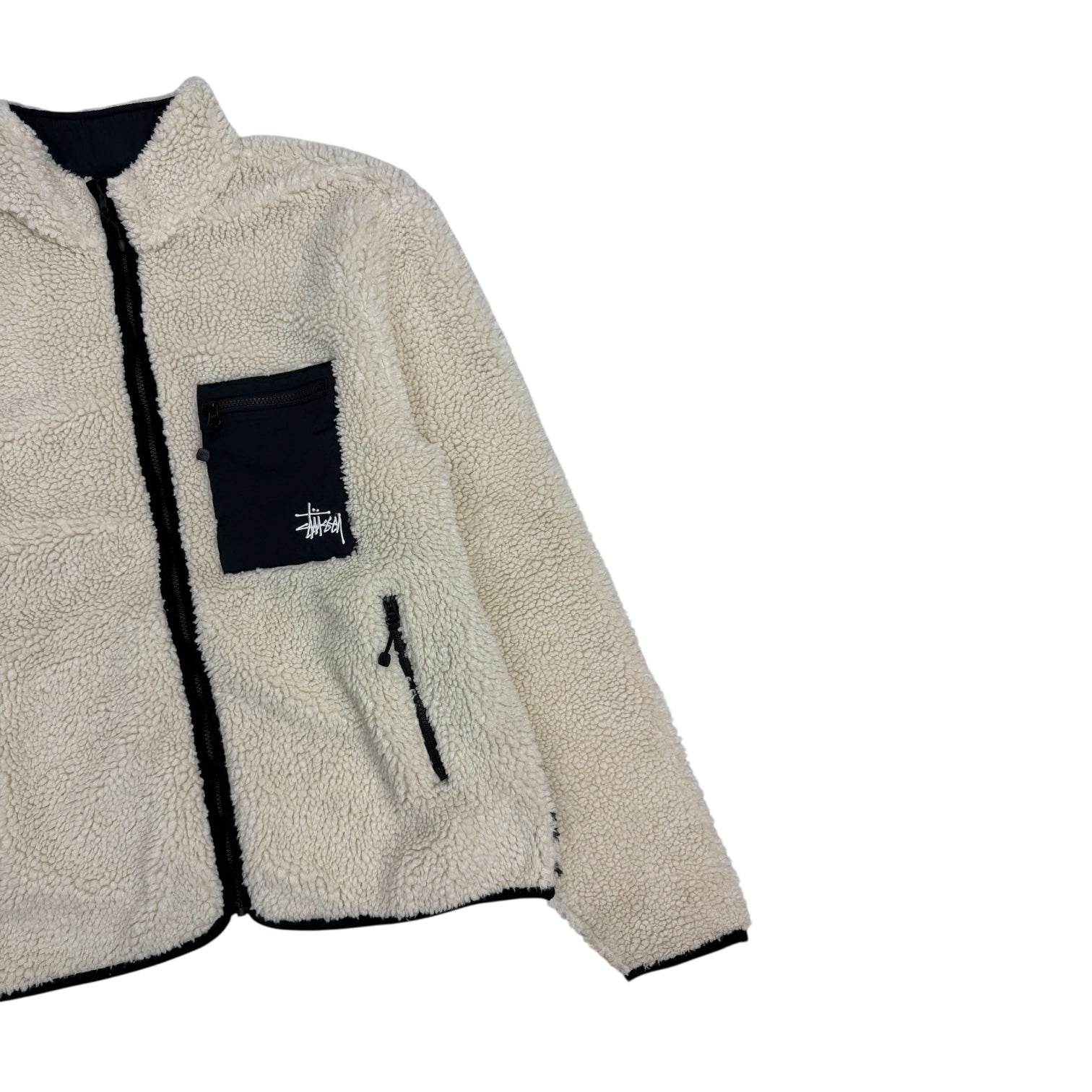 Stüssy Venus Jacquard Sherpa Jacket Natural